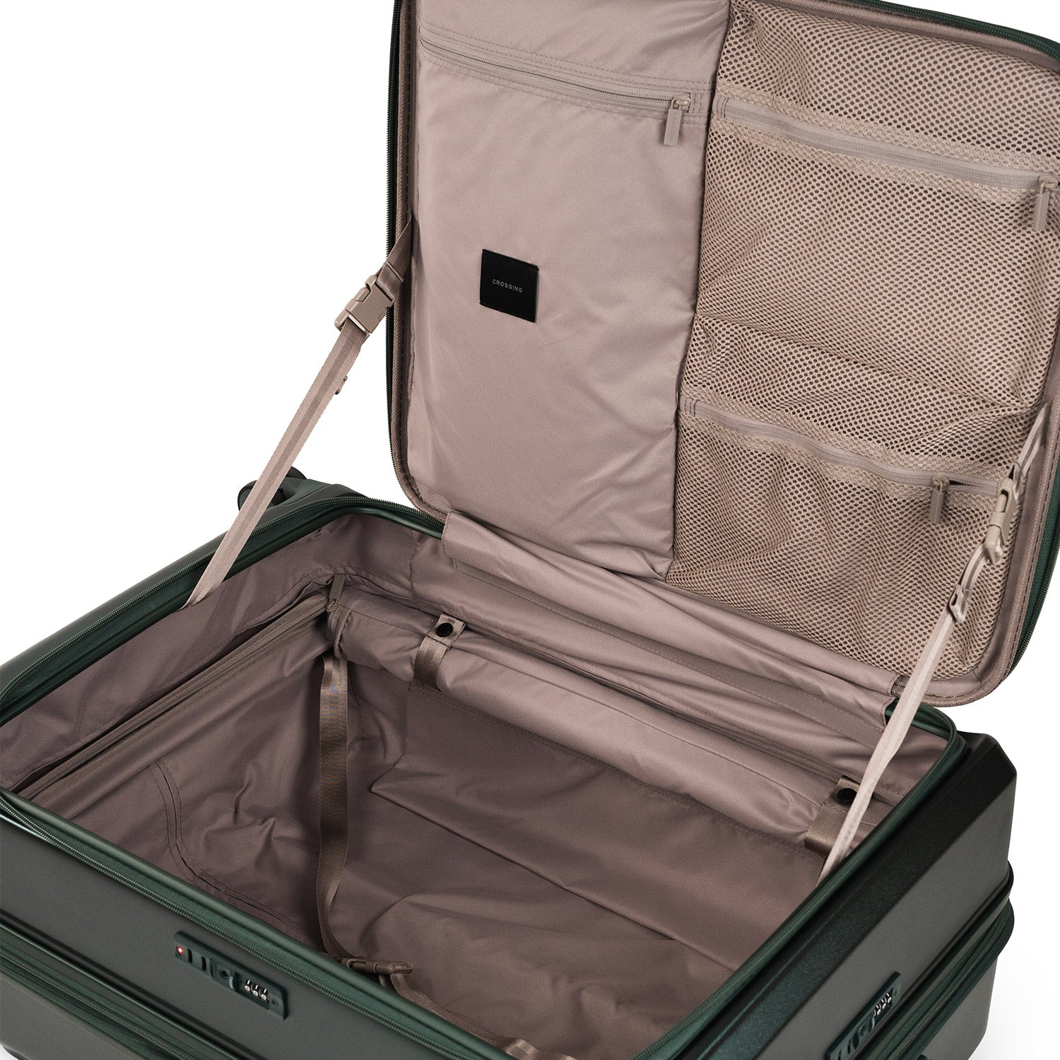 CROSSING INVI 30" Large Expandable Luggage With Front & Middle Access - Squash