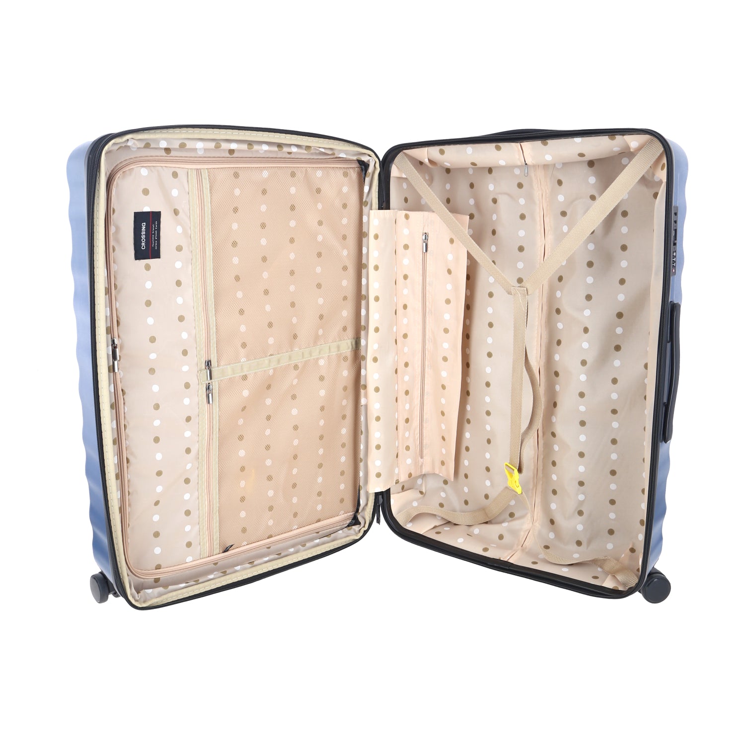 Crossing Tripp Polycarbonate Expandable 24" Medium Luggage Spinner - Grey