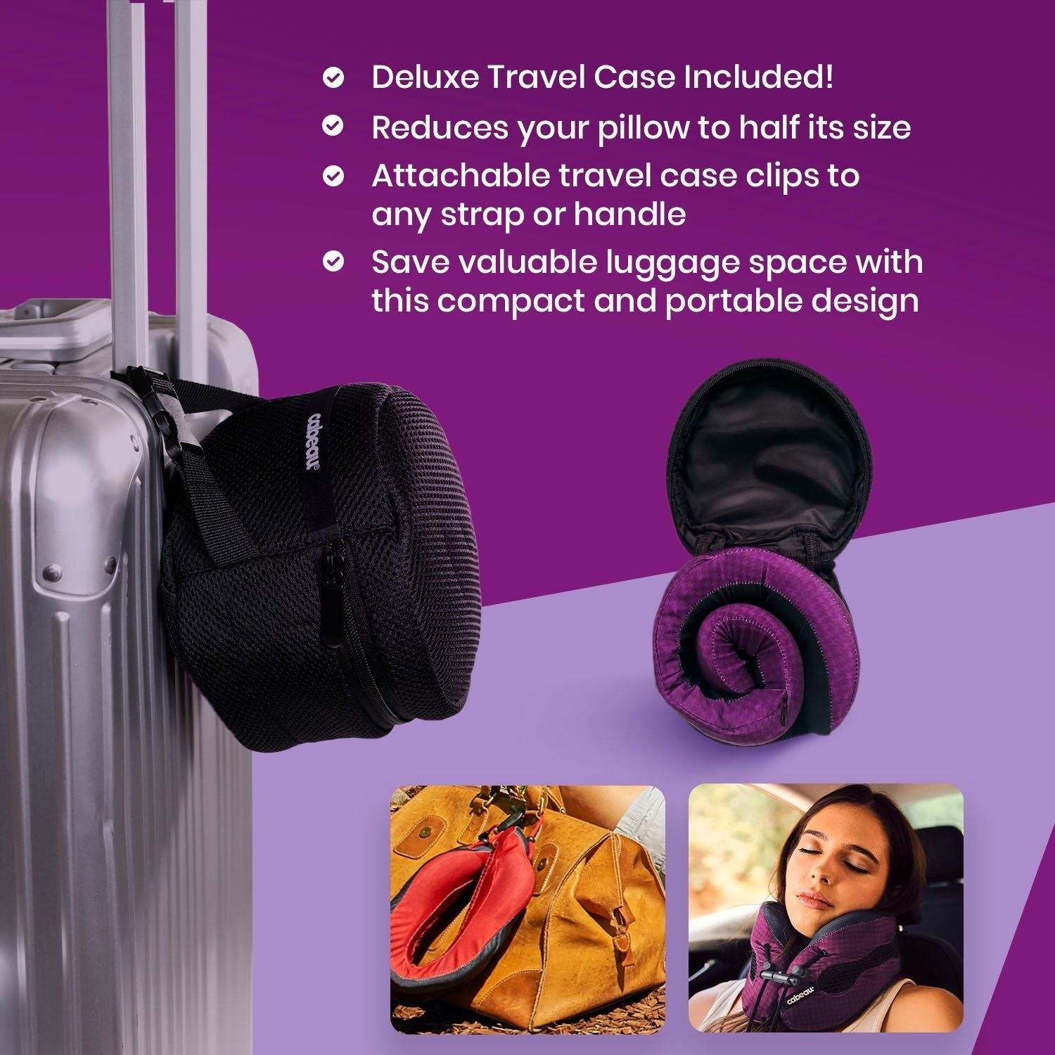 Cabeau Evolution Cool Travel Neck Pillow - Black