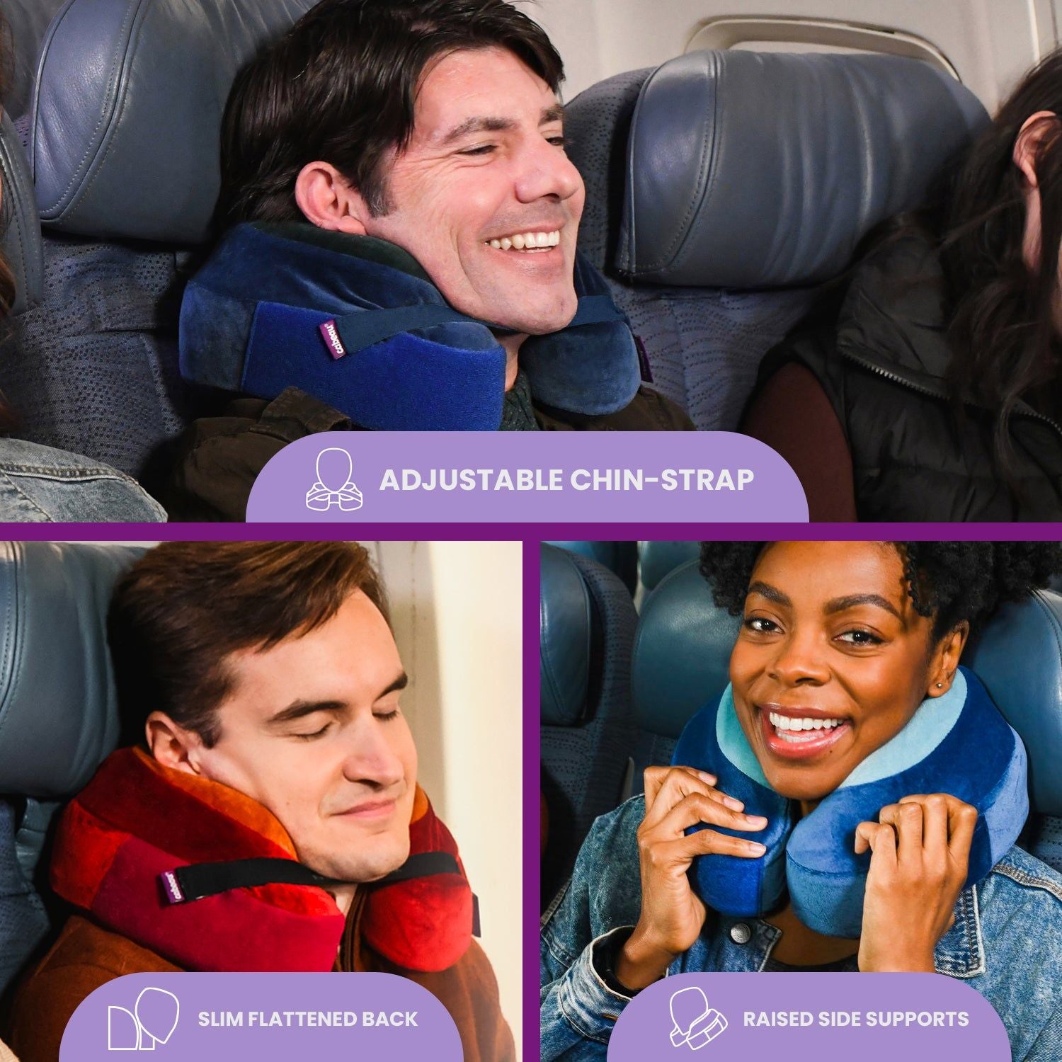 Cabeau Evolution Earth Travel Pillow - Black/Gray