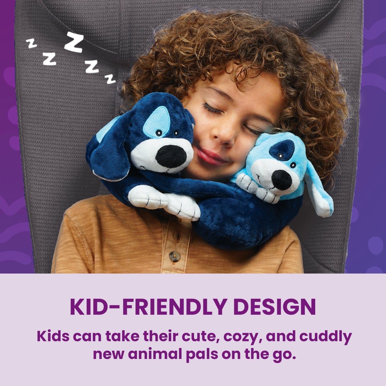 Cabeau Evolution Kids Neck Pillow - Puppies