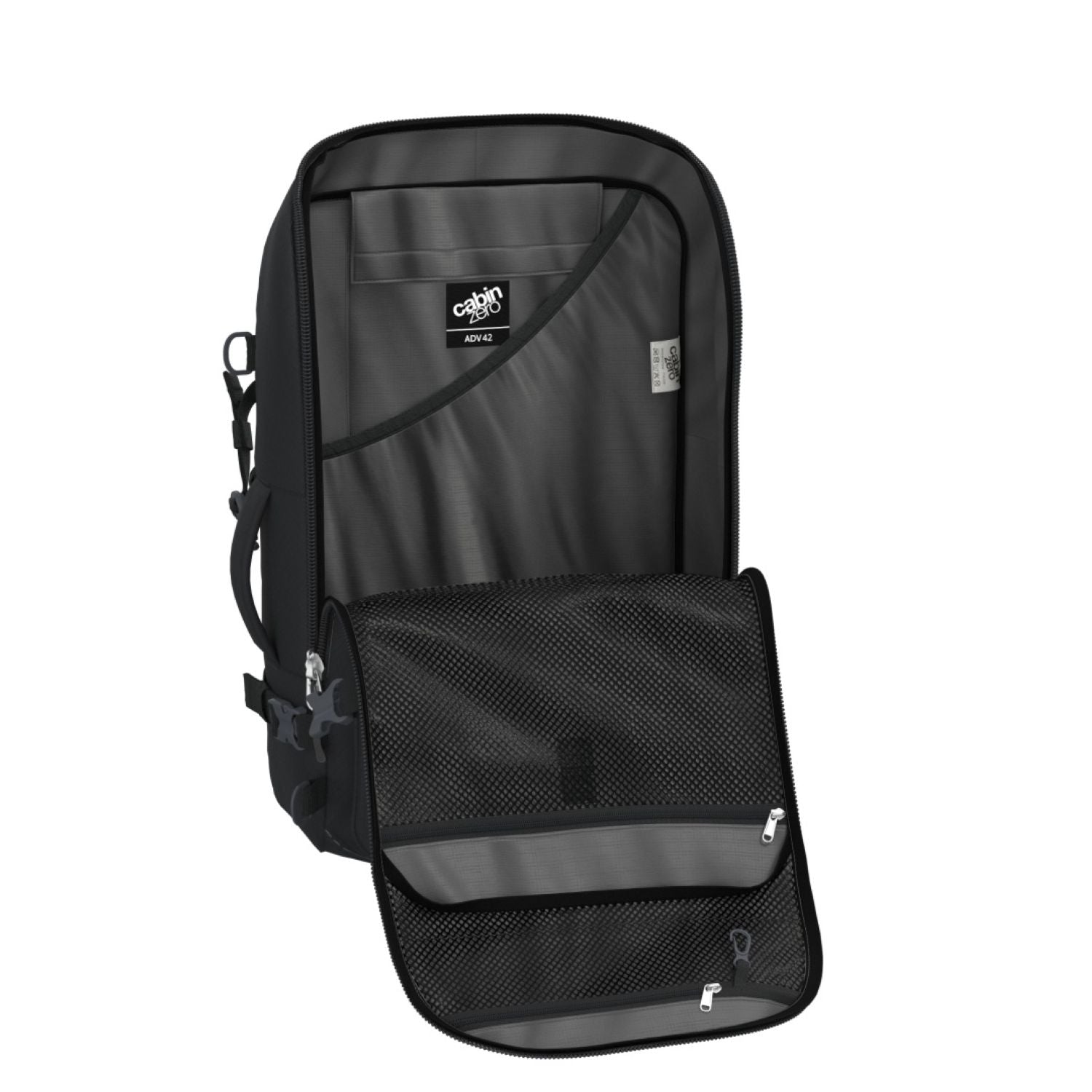 Cabinzero Adventure Cabin Backpack 42L (Absolute Black)