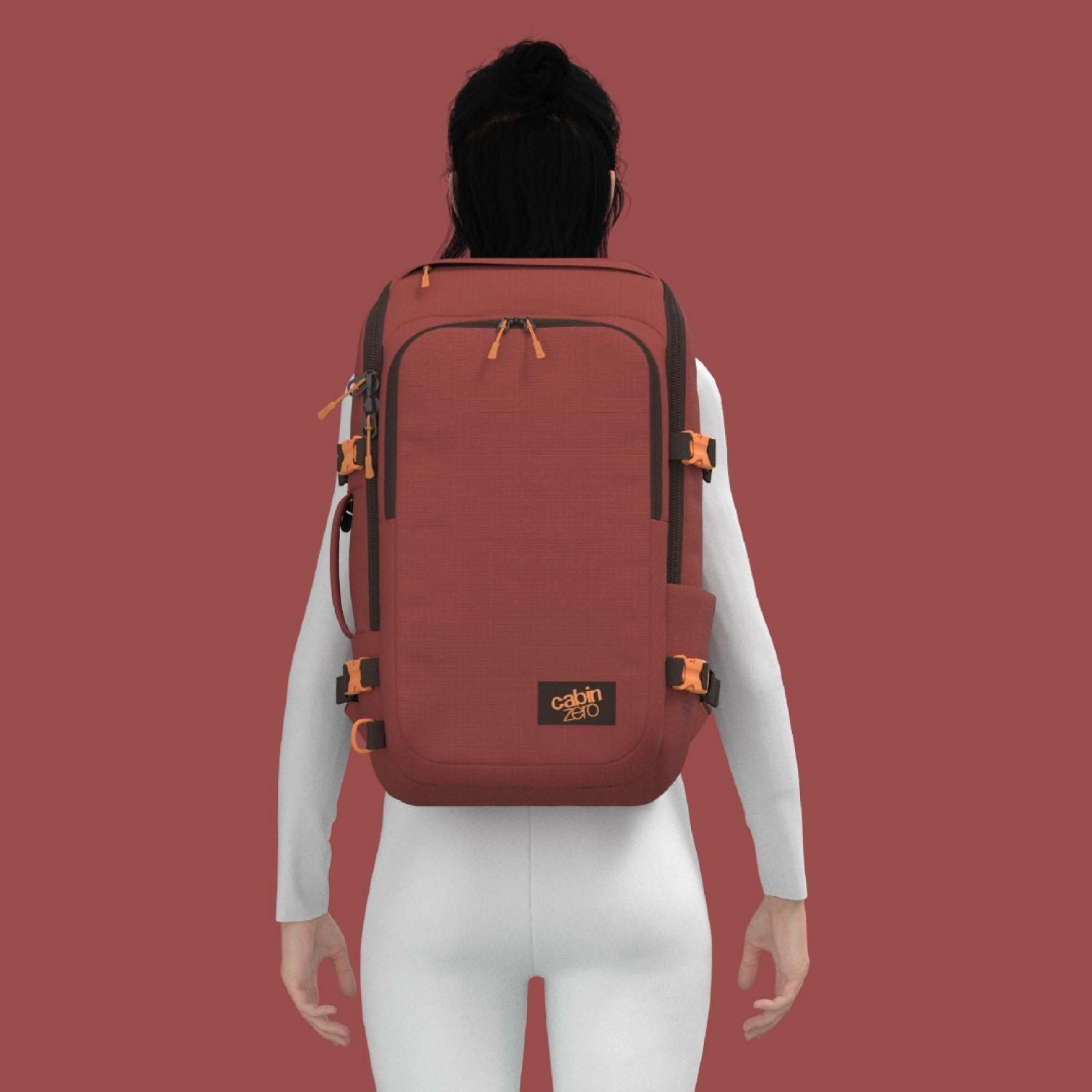 Cabinzero Adventure Pro Cabin Backpack 32L (Sangria Red)