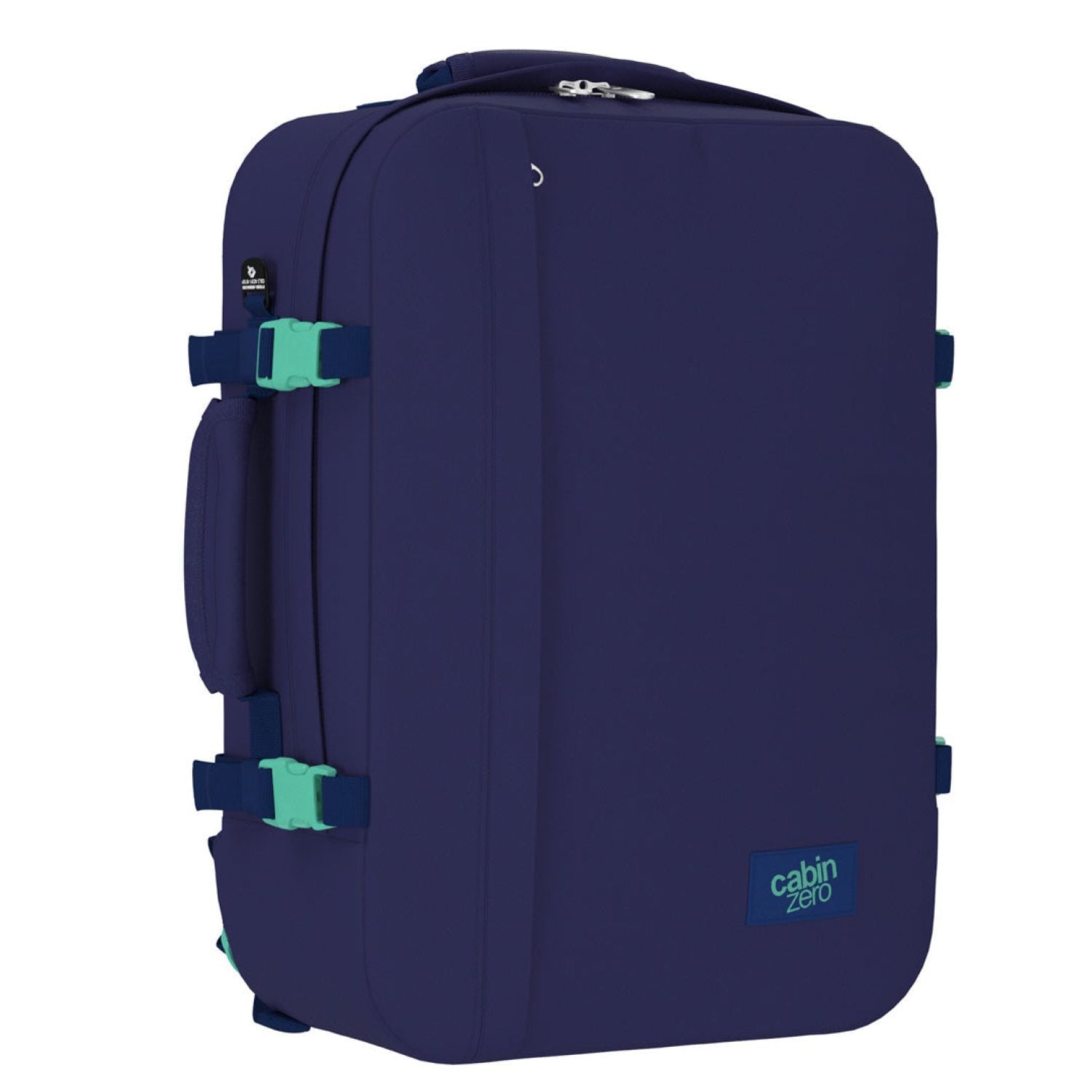 Cabinzero Classic Ultra Light Cabin Bag With Luggage Trackers 44L (Deep Ocean)