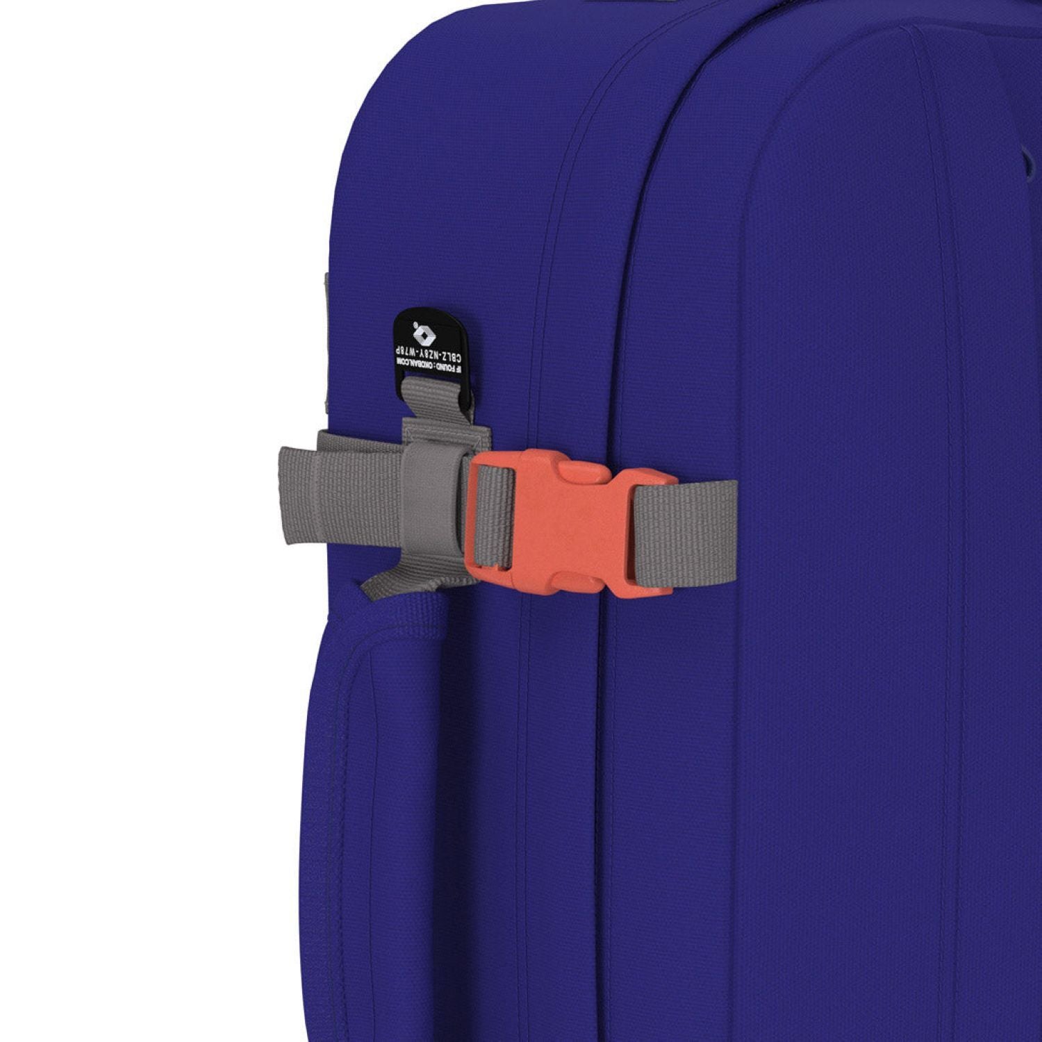 Cabinzero Classic Ultra Light Cabin Bag With Luggage Trackers 44L (Neptune Blue)