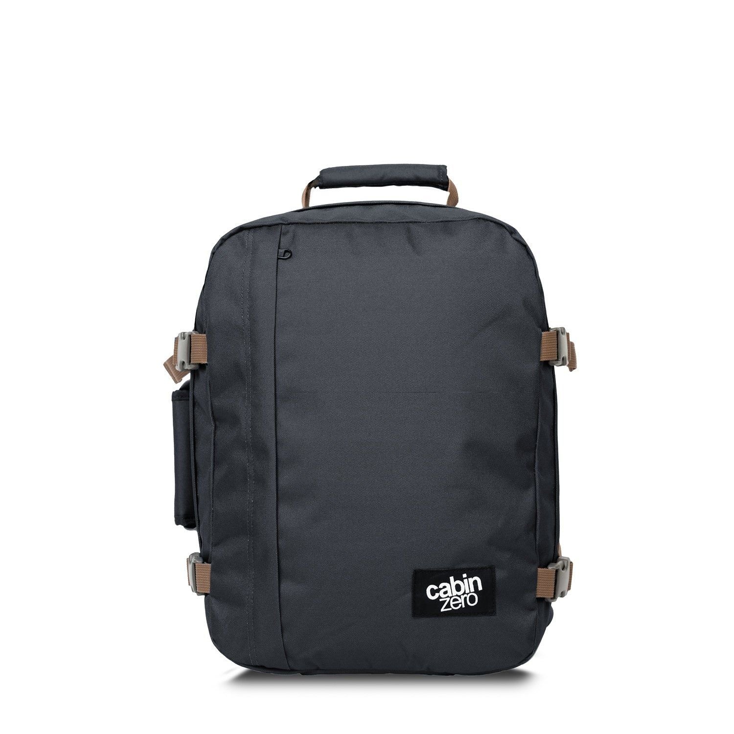 Cabinzero Mini Ultra Light Cabin Bag With Luggage Trackers 28L (Black Sand)