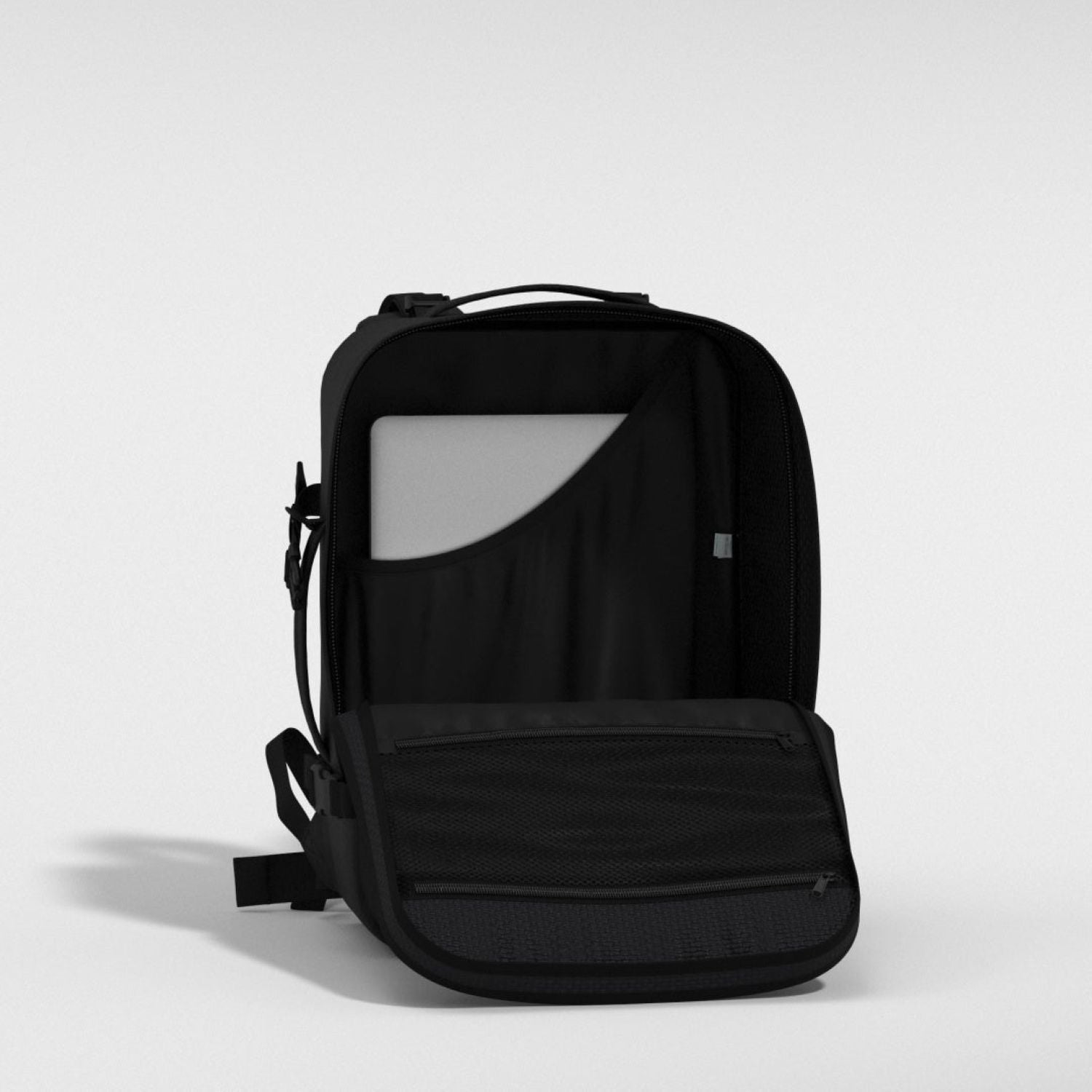 Cabinzero Military Cabin Bag With Luggage Trackers 36L (Absolute Black)