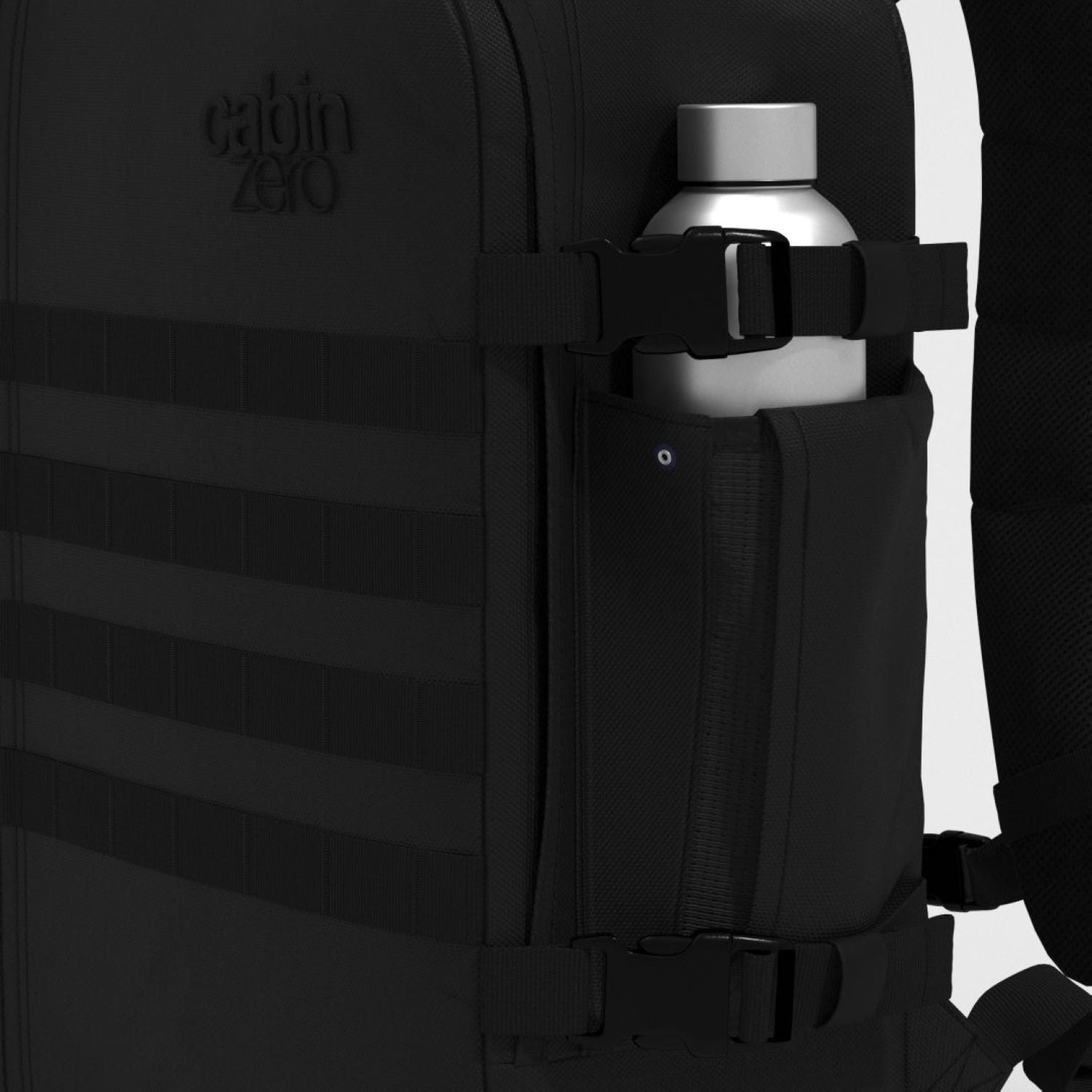 Cabinzero Military Cabin Bag With Luggage Trackers 36L (Absolute