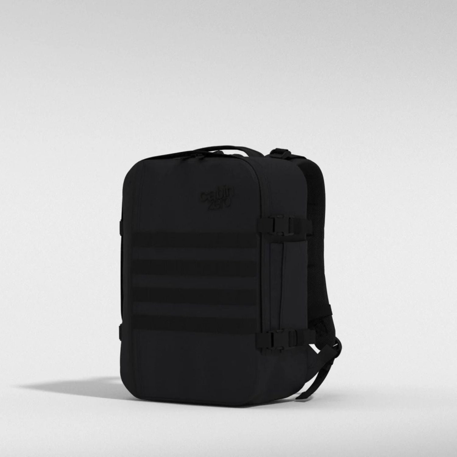 Cabinzero Military Cabin Bag With Luggage Trackers 28L (Absolute Black)