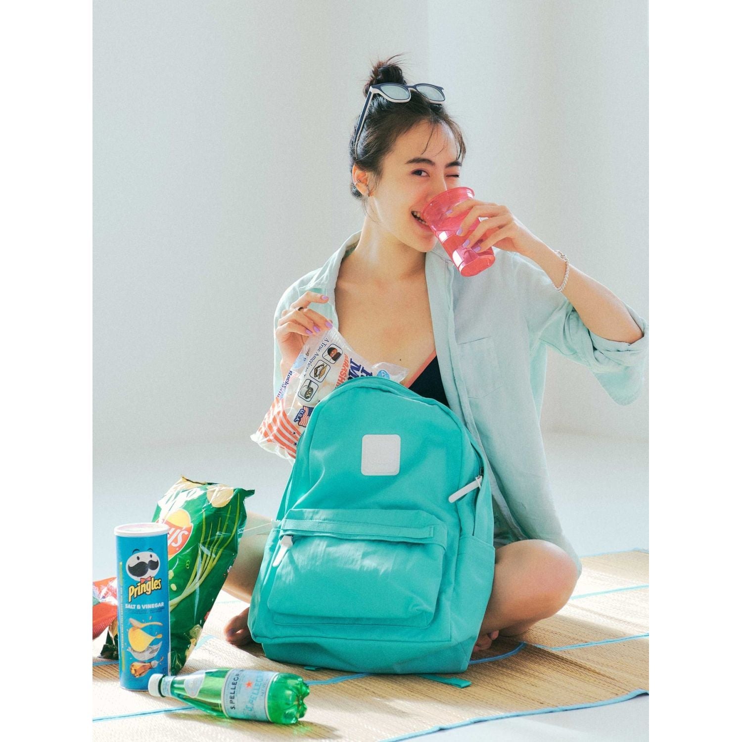 Cilocala Regular Backpack Large (Turquoise)