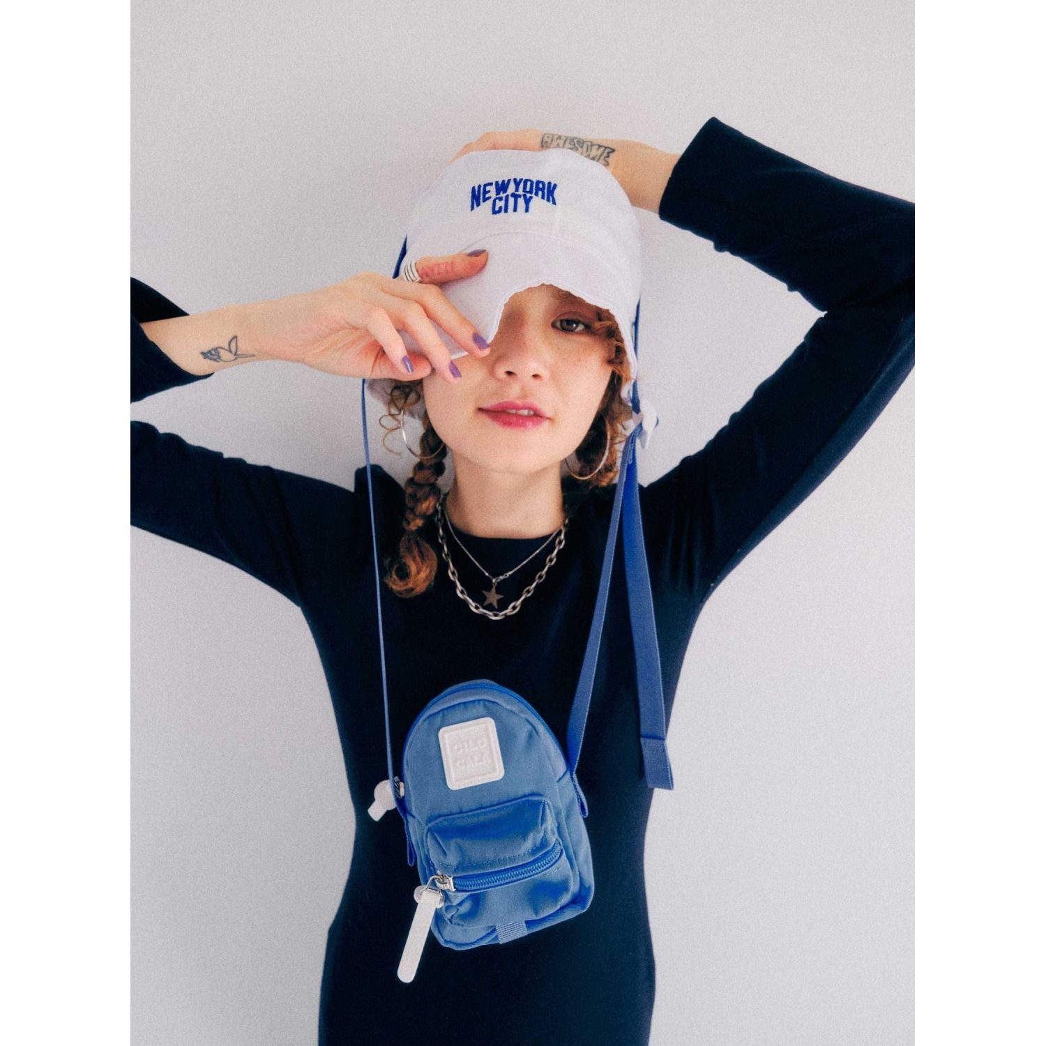 Cilocala Regular Packman Shoulder Bag (Sky)