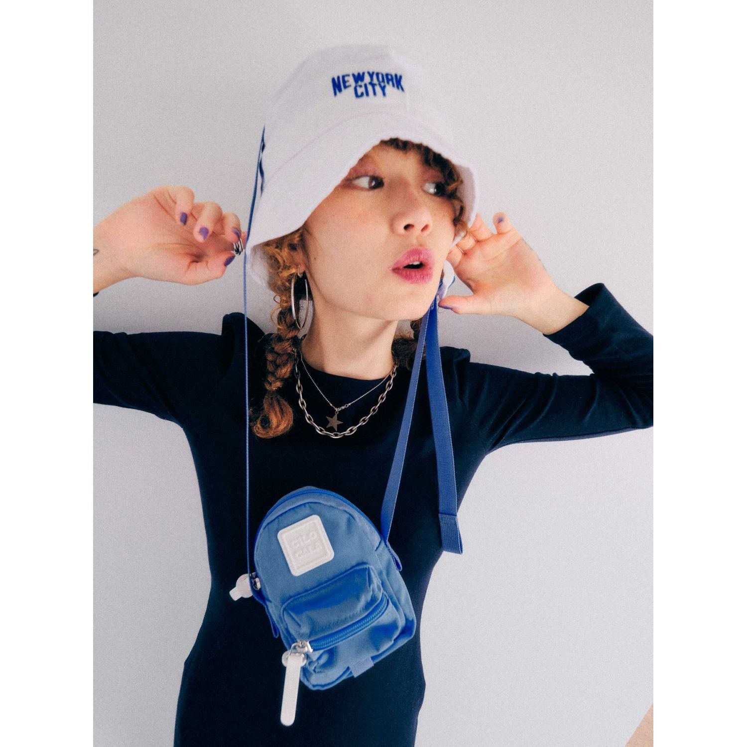 Cilocala Regular Packman Shoulder Bag (Sky)