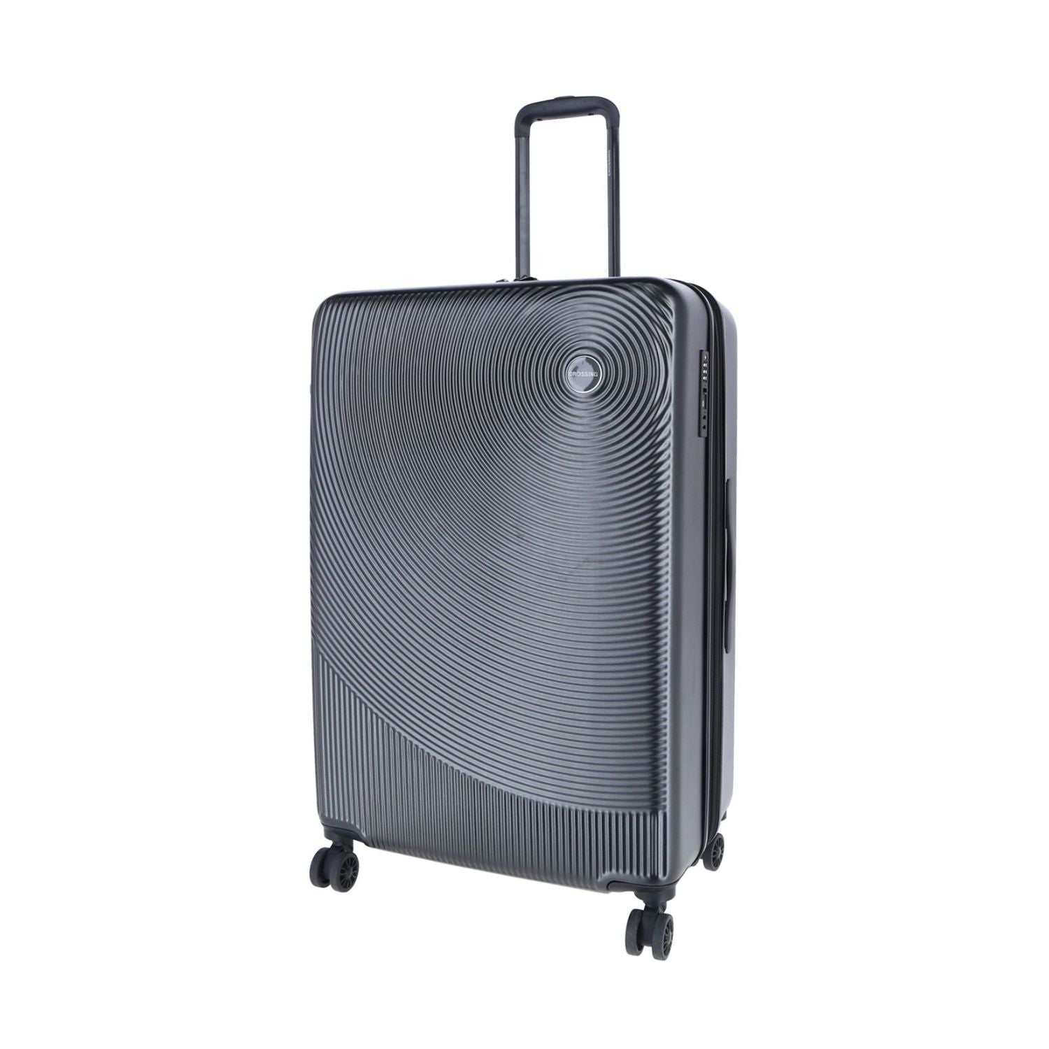 Crossing Wanderer Polycarbonate Expandable 24" Medium Luggage Spinner - Gun Metal