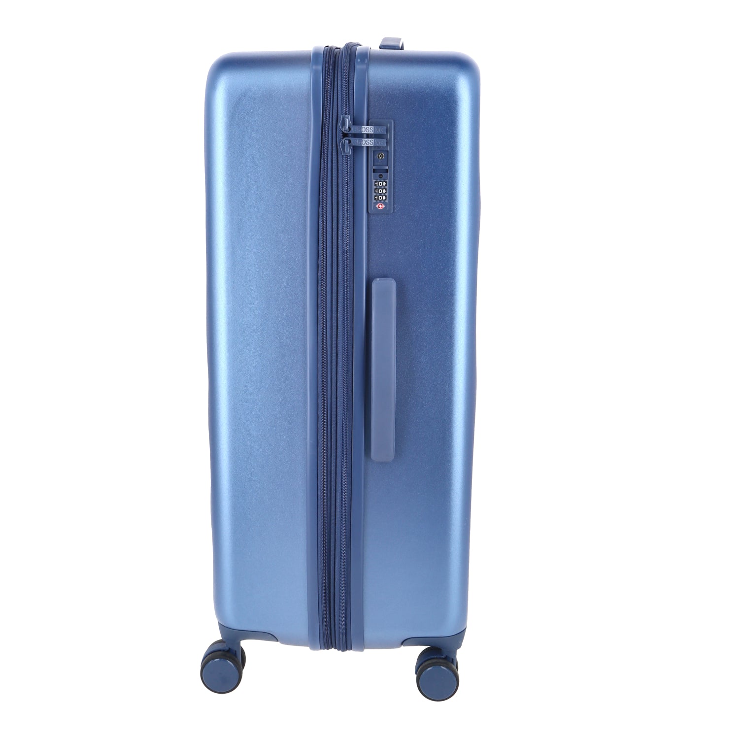 Crossing Miles Polycarbonate Expandable 28" Large Luggage Spinner - Blue