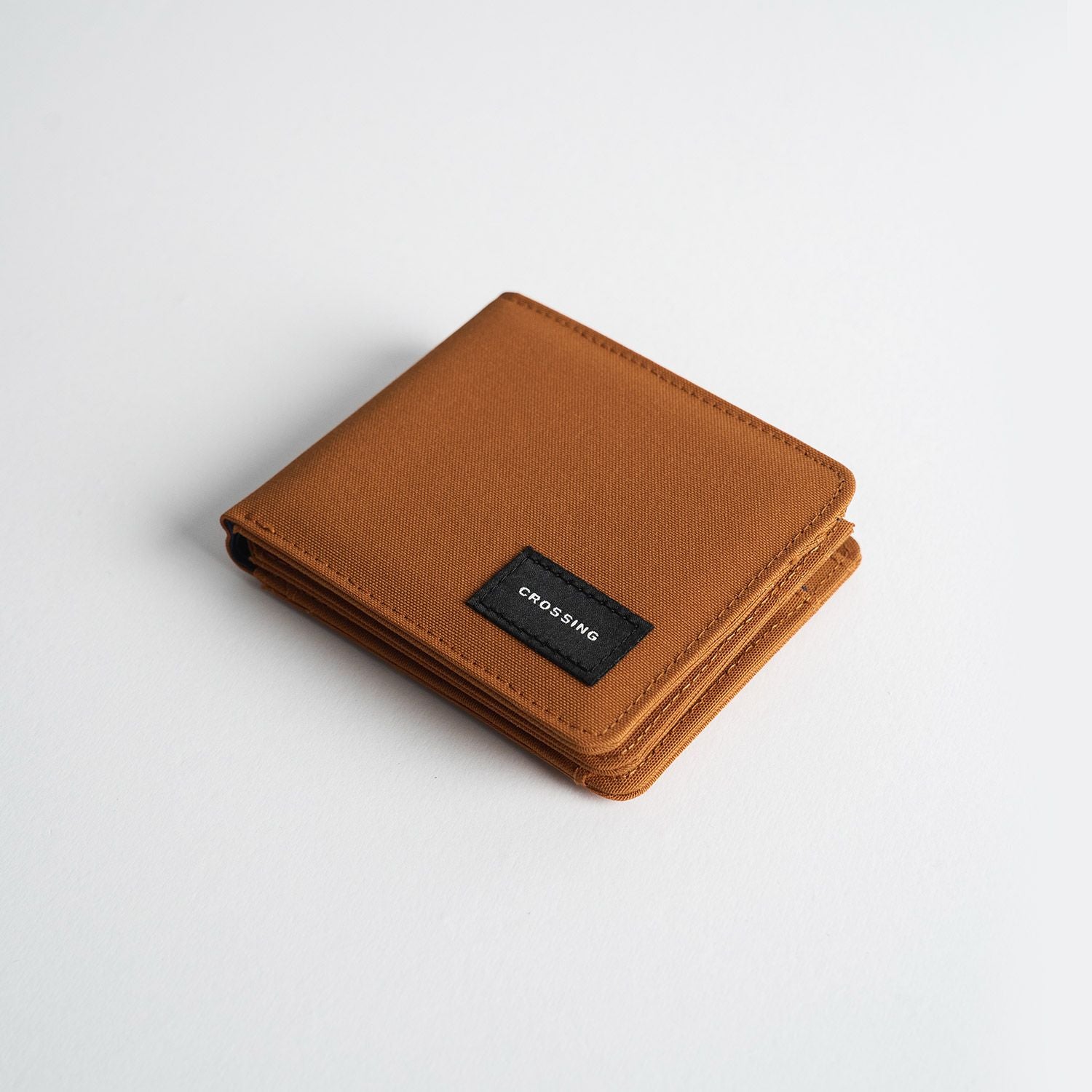 Crossing Bifold Wallet with Coin Pocket & Card Flap RFID - Copper