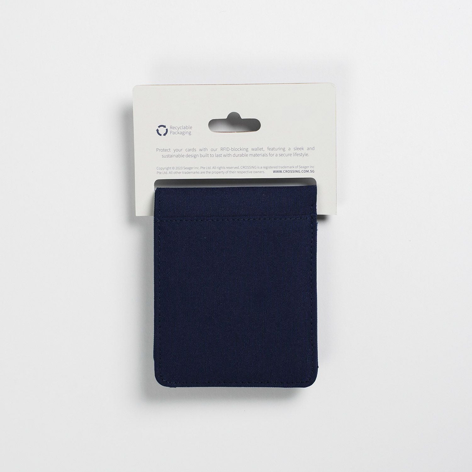 Crossing Bifold Wallet with Coin Pocket RFID - Navy