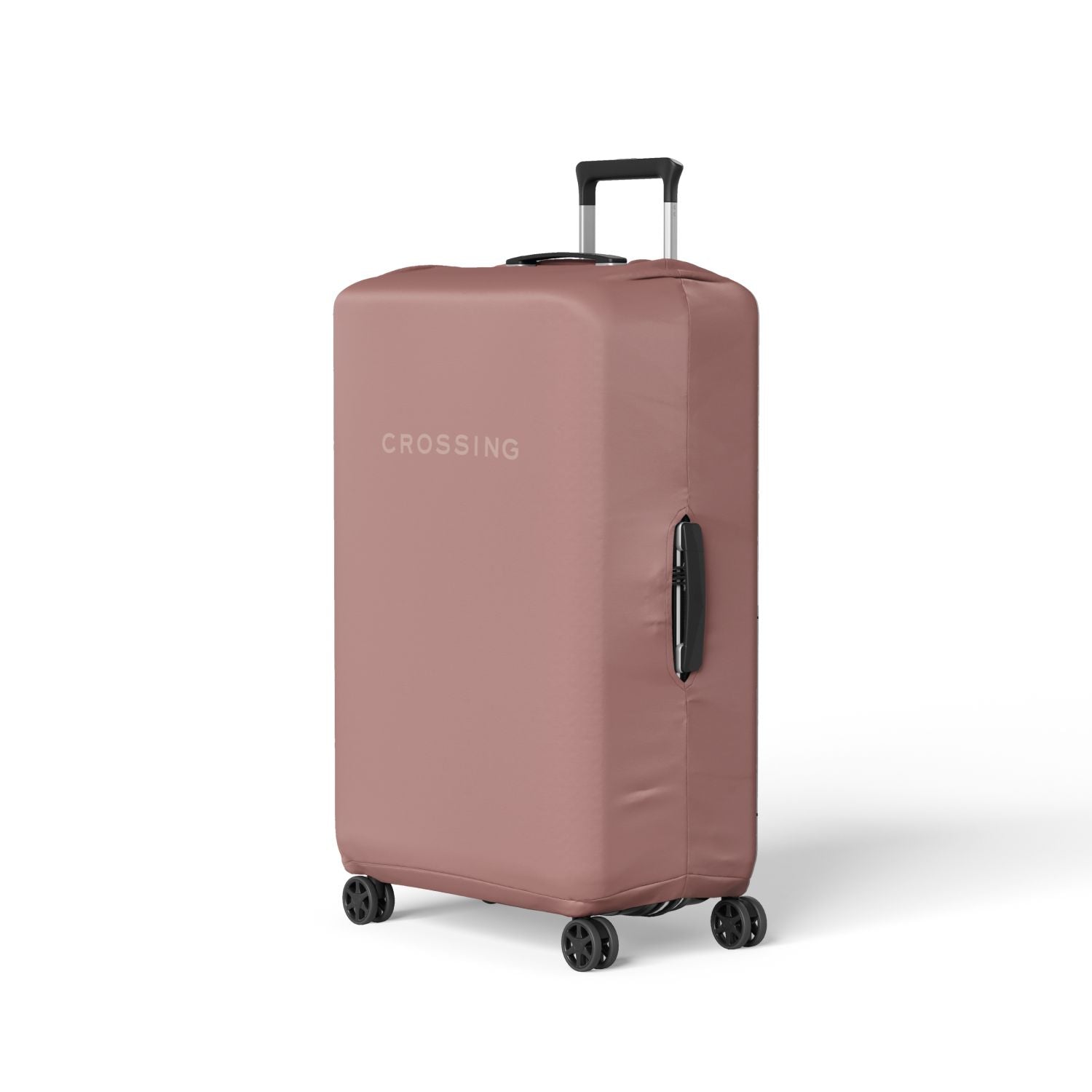 Crossing Block Series Luggage Cover M (23'-26') - Rose Quartz