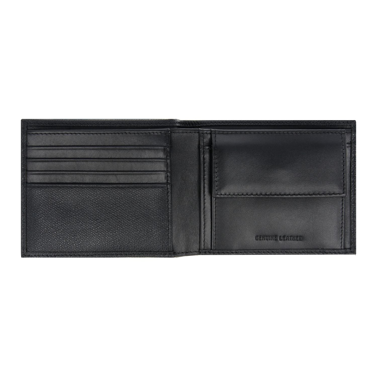 Crossing Elite Bi-fold Leather Wallet [12 Card Slots] RFID - Black