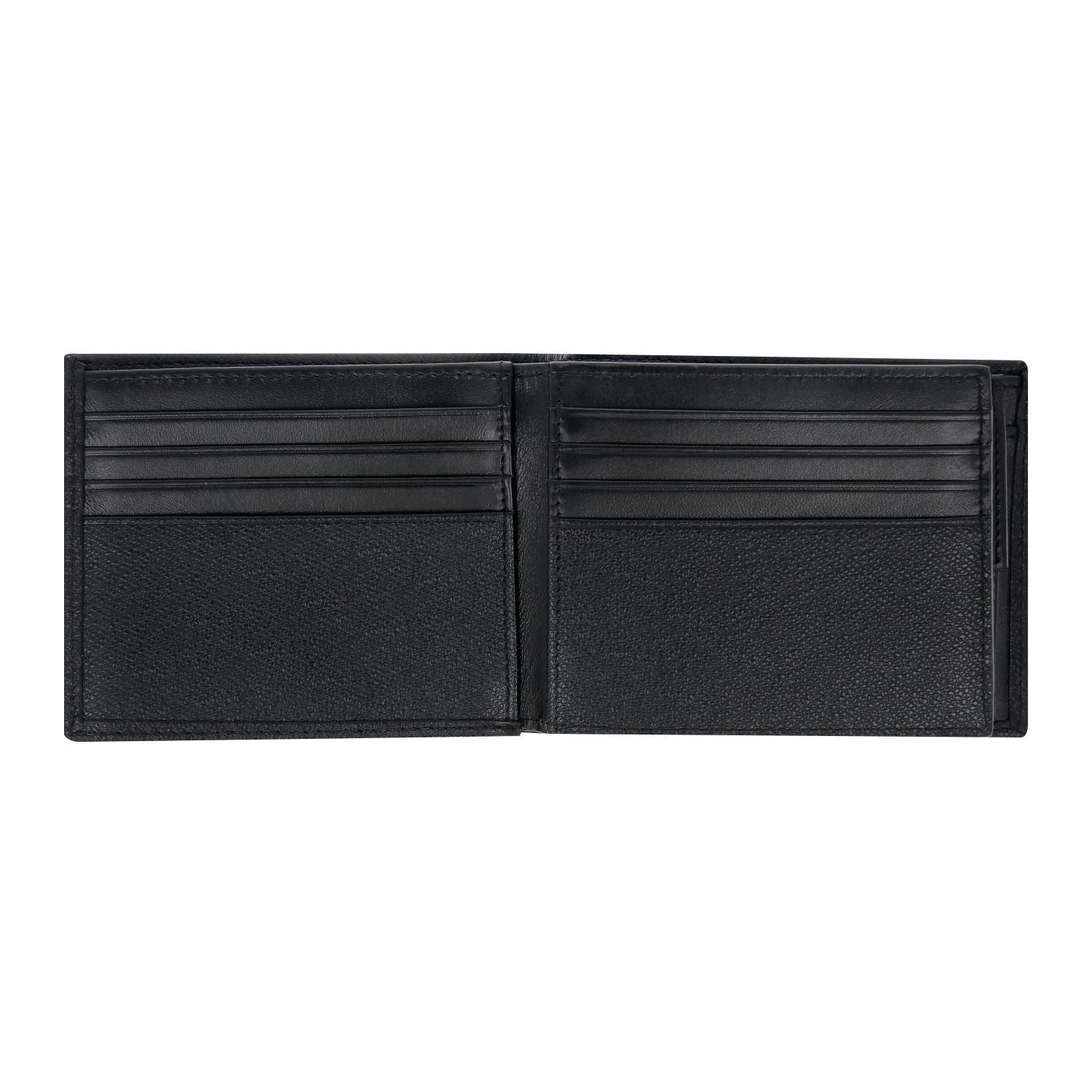 Crossing Elite Bi-fold Leather Wallet With Flap And Coin Pouch RFID - Black