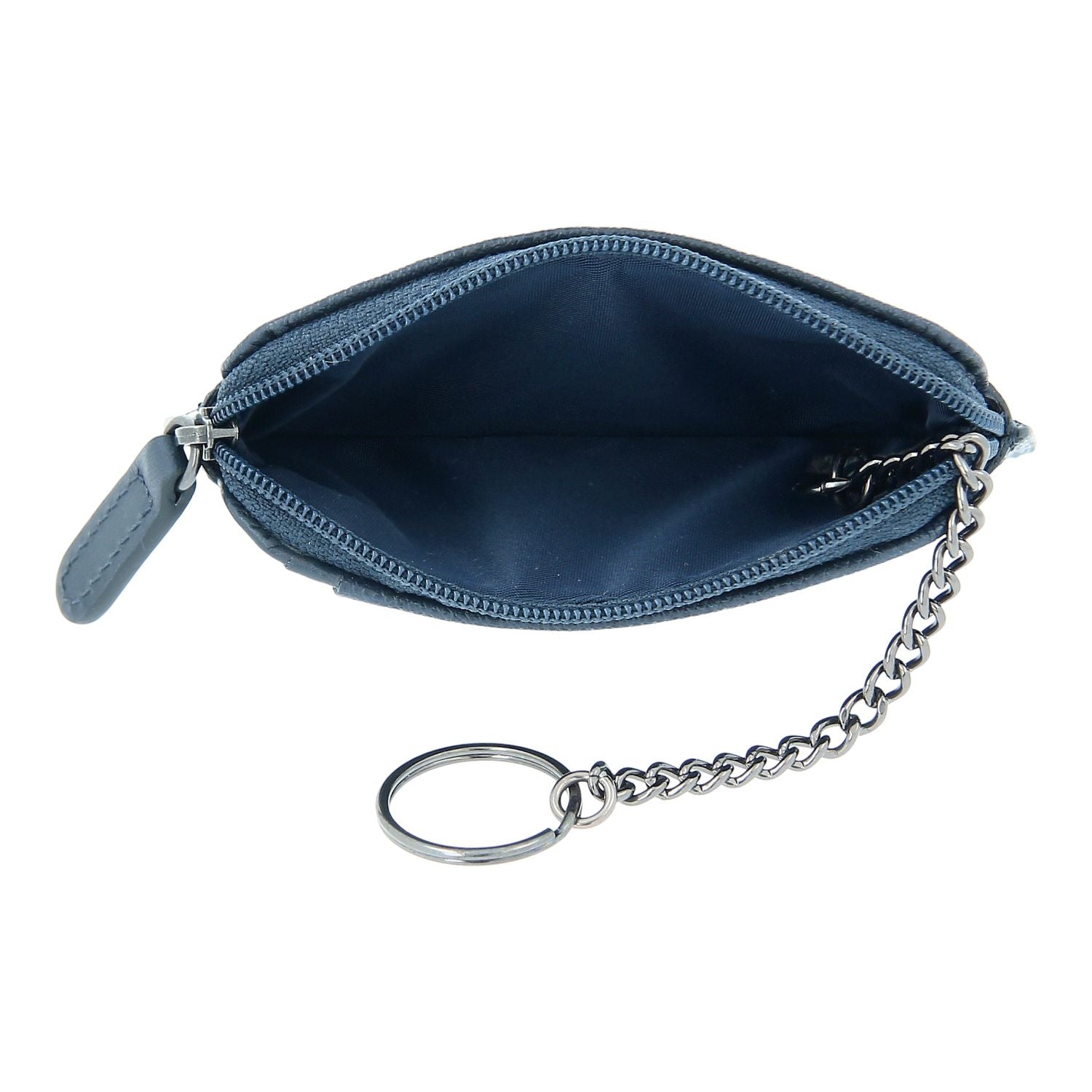 Crossing Elite Leather Key Coin Pouch With Card Slots RFID - Jeans