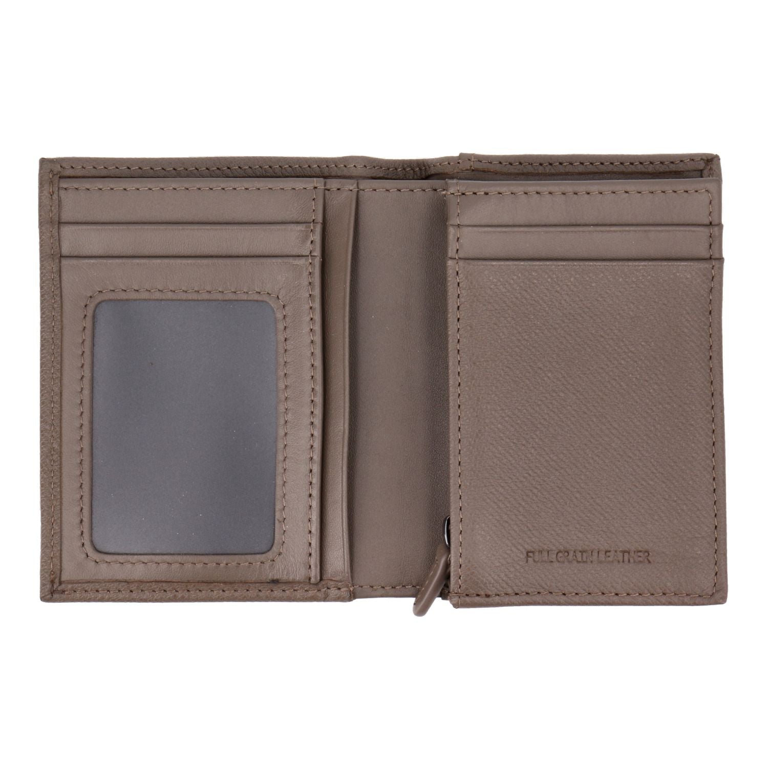 Crossing Elite Short Leather Wallet With Coin Pouch RFID - Dark Khaki