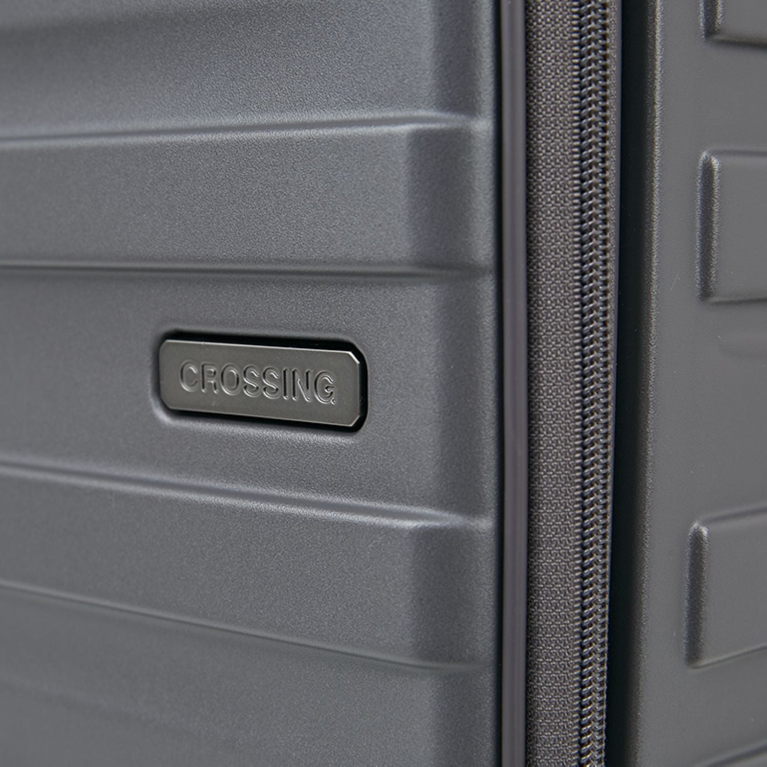 Crossing Groov Pc Trunk 20" Carry On Luggage With Front Access Opening - Dark Grey