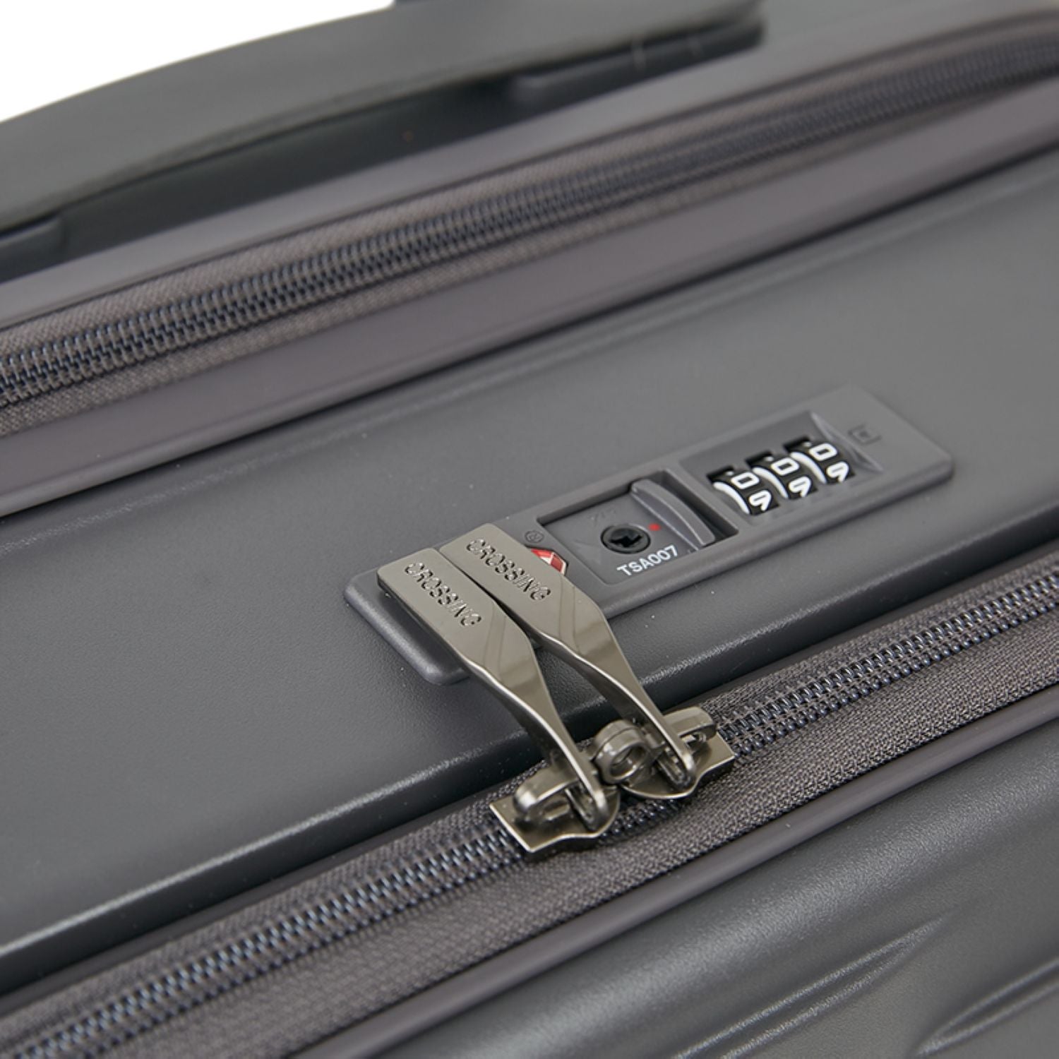 Crossing Groov Pc Trunk 20" Carry On Luggage With Front Access Opening - Dark Grey