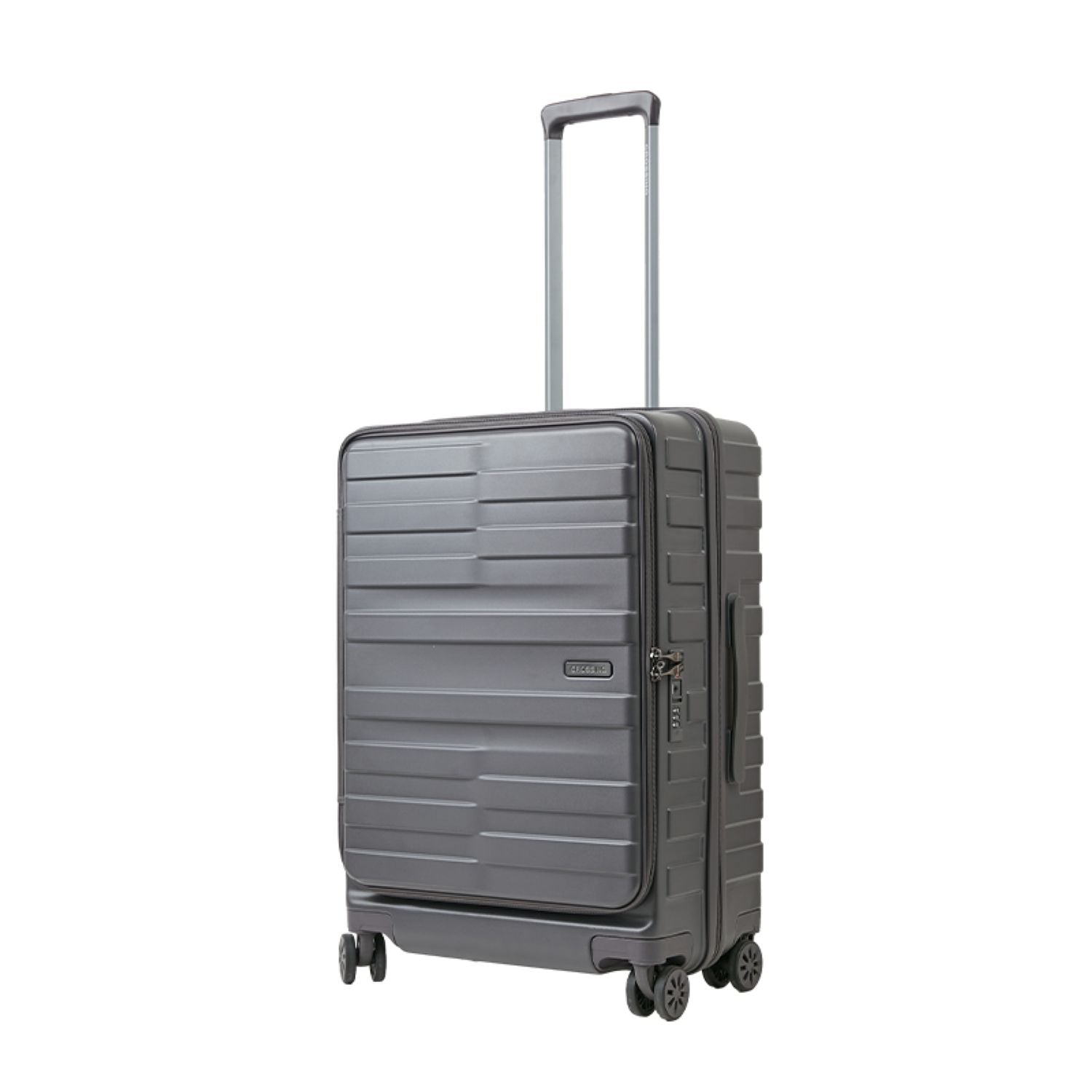 Crossing Groov Pc Trunk 24" Medium Luggage With Front Access Opening - Dark Grey