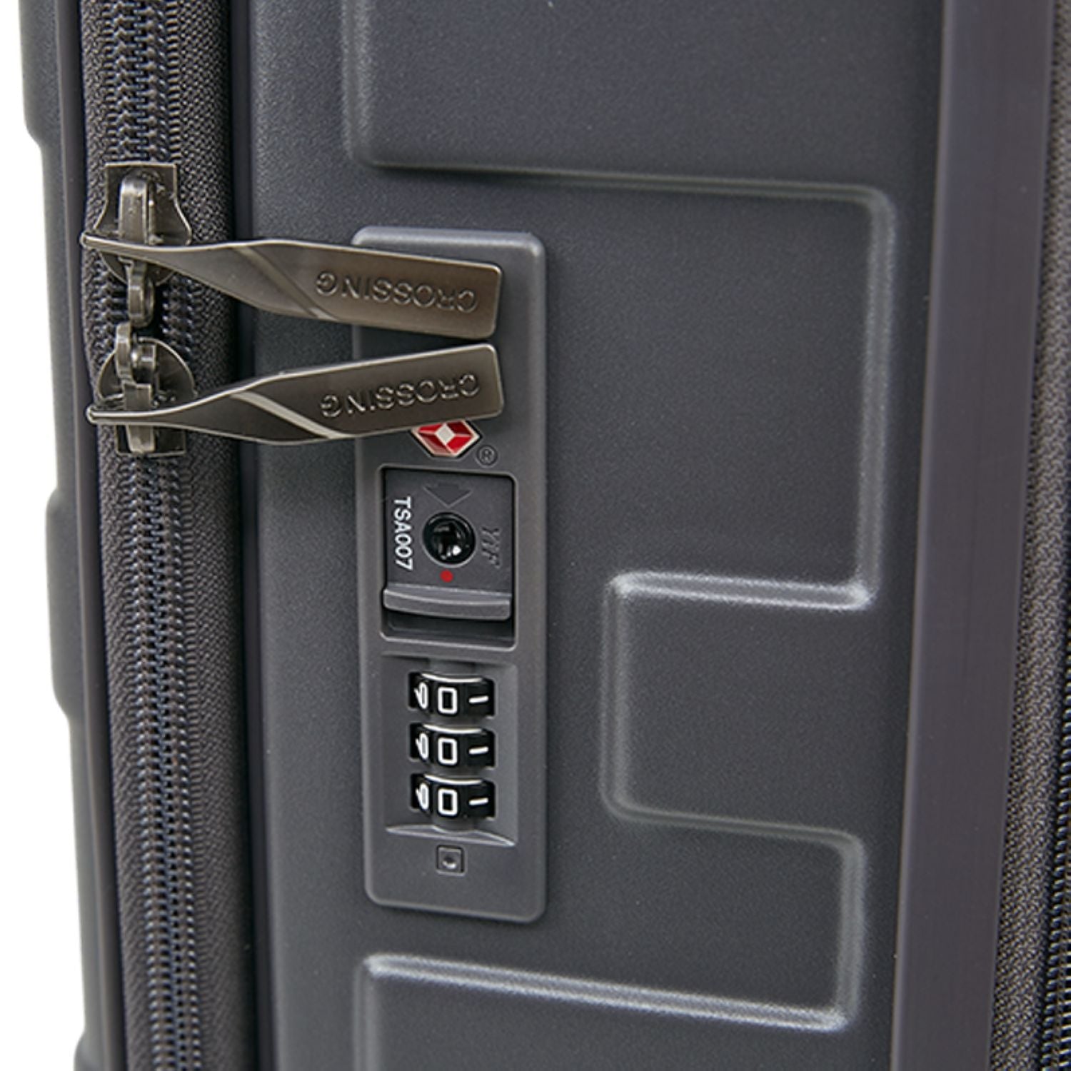 Crossing Groov Pc Trunk 24" Medium Luggage With Front Access Opening - Dark Grey