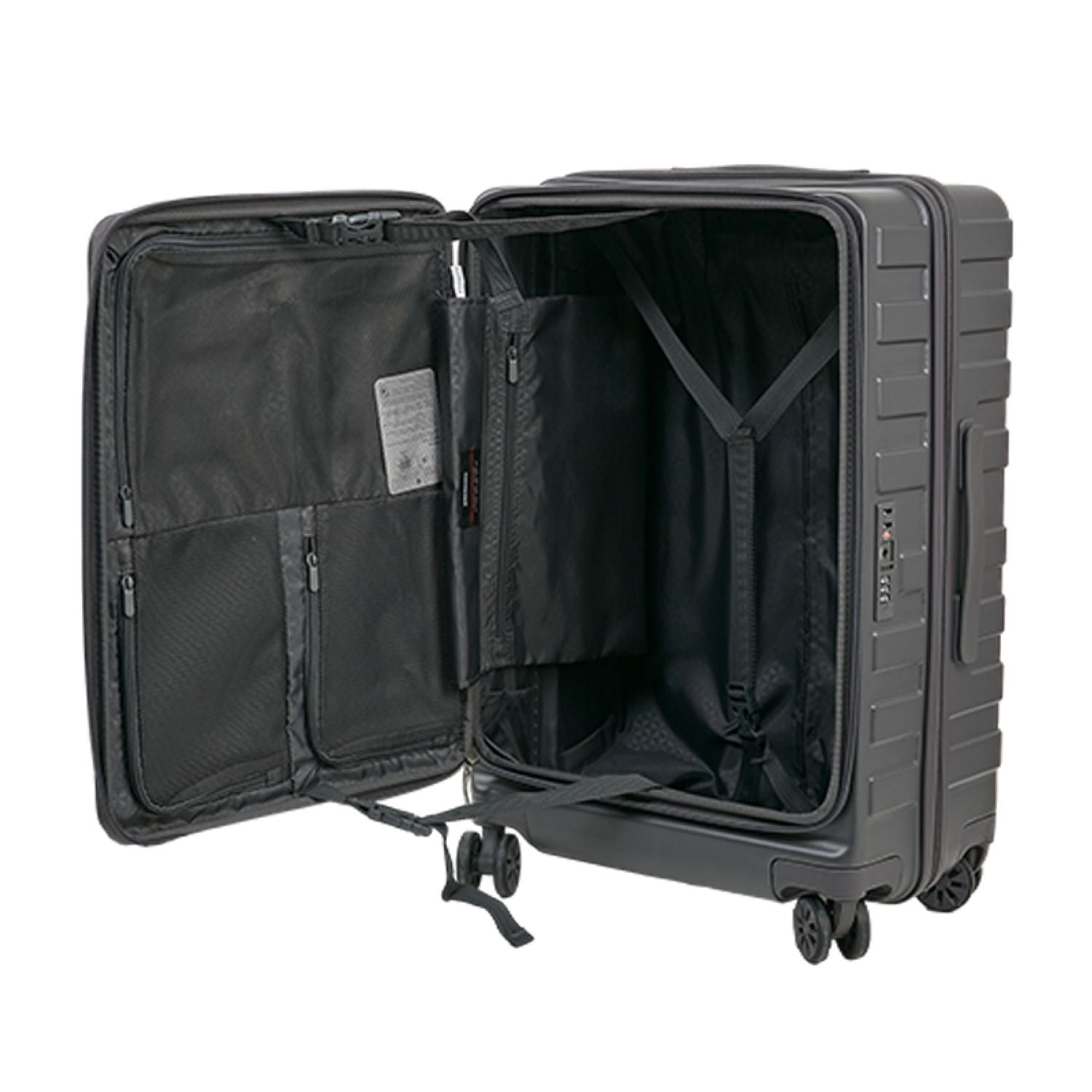 Crossing Groov Pc Trunk 24" Medium Luggage With Front Access Opening - Dark Grey