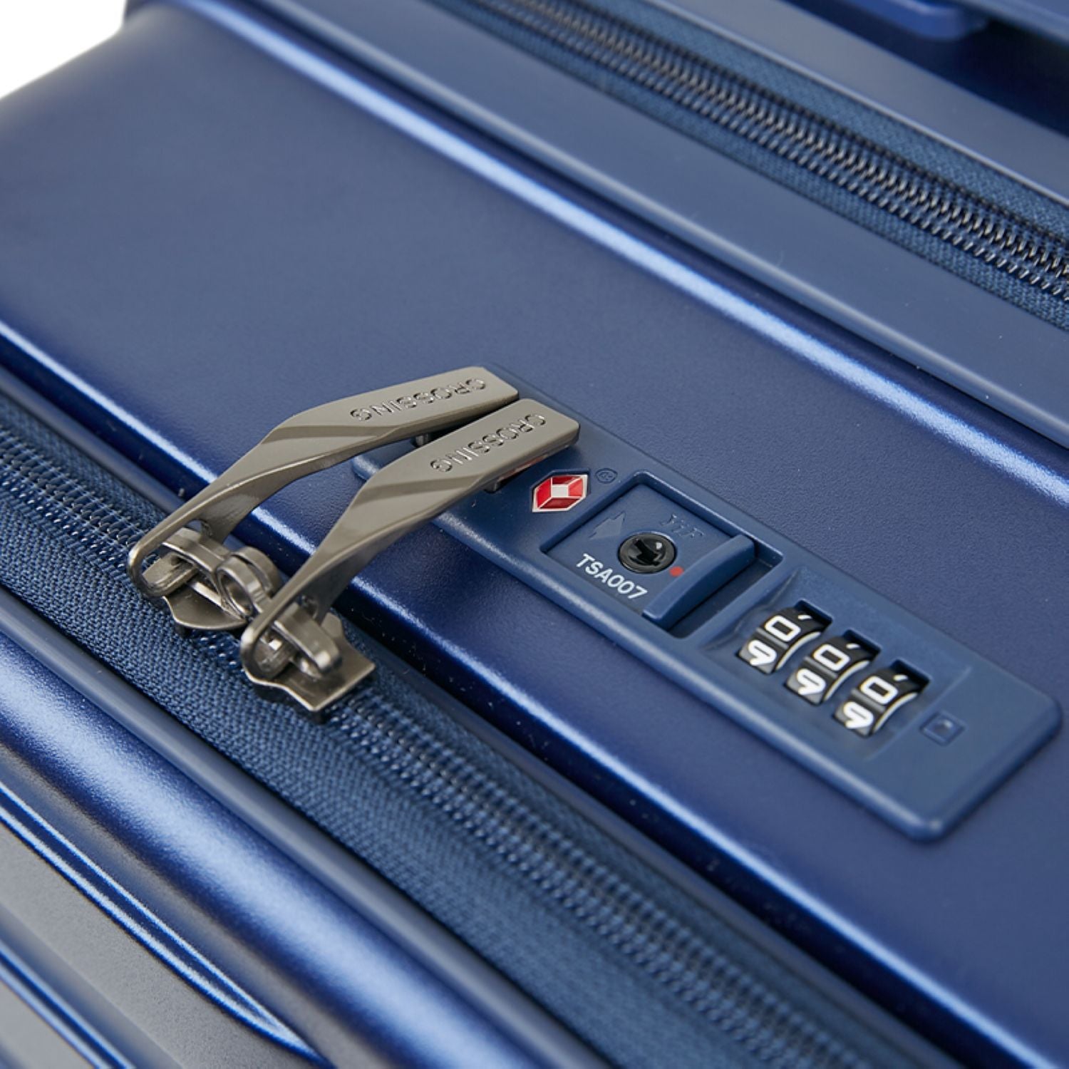 Crossing Groov Pc Trunk 28" Large Luggage With Front Access Opening - Stone Blue