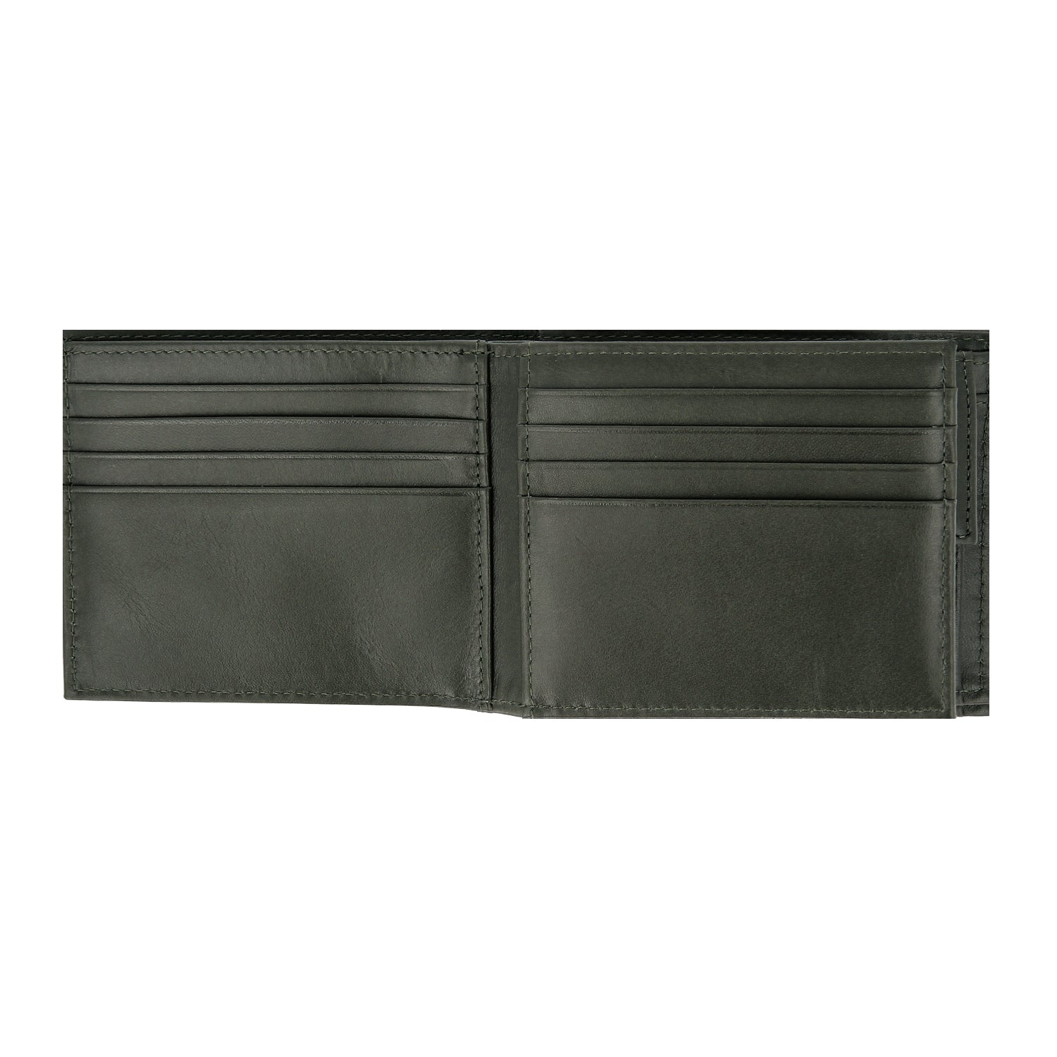 Crossing Infinite Bi-Fold Leather Wallet With Flap And Coin Pouch RFID - Khaki