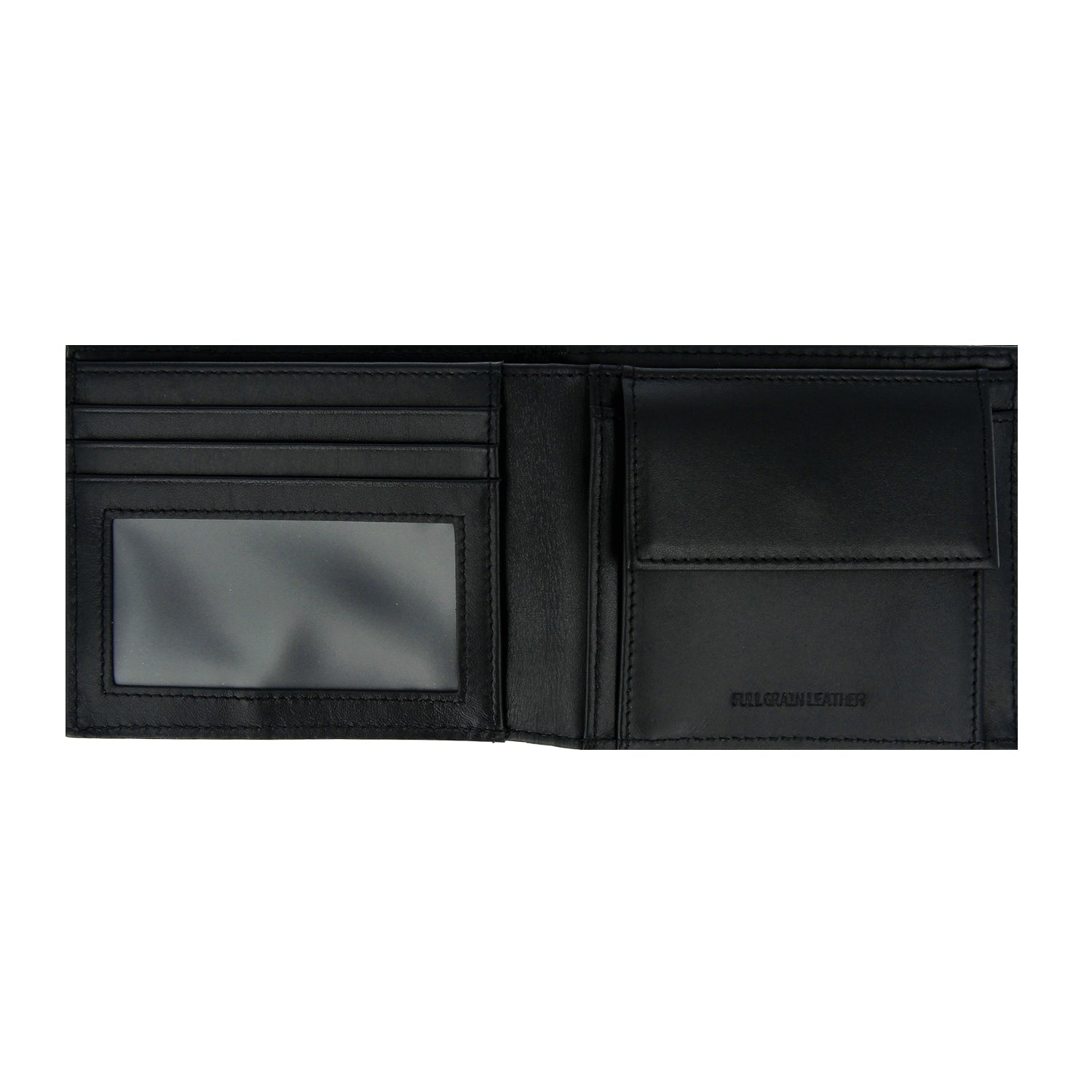 Crossing Infinite Bi-Fold Leather Wallet With Window And Coin Pocket RFID - Black