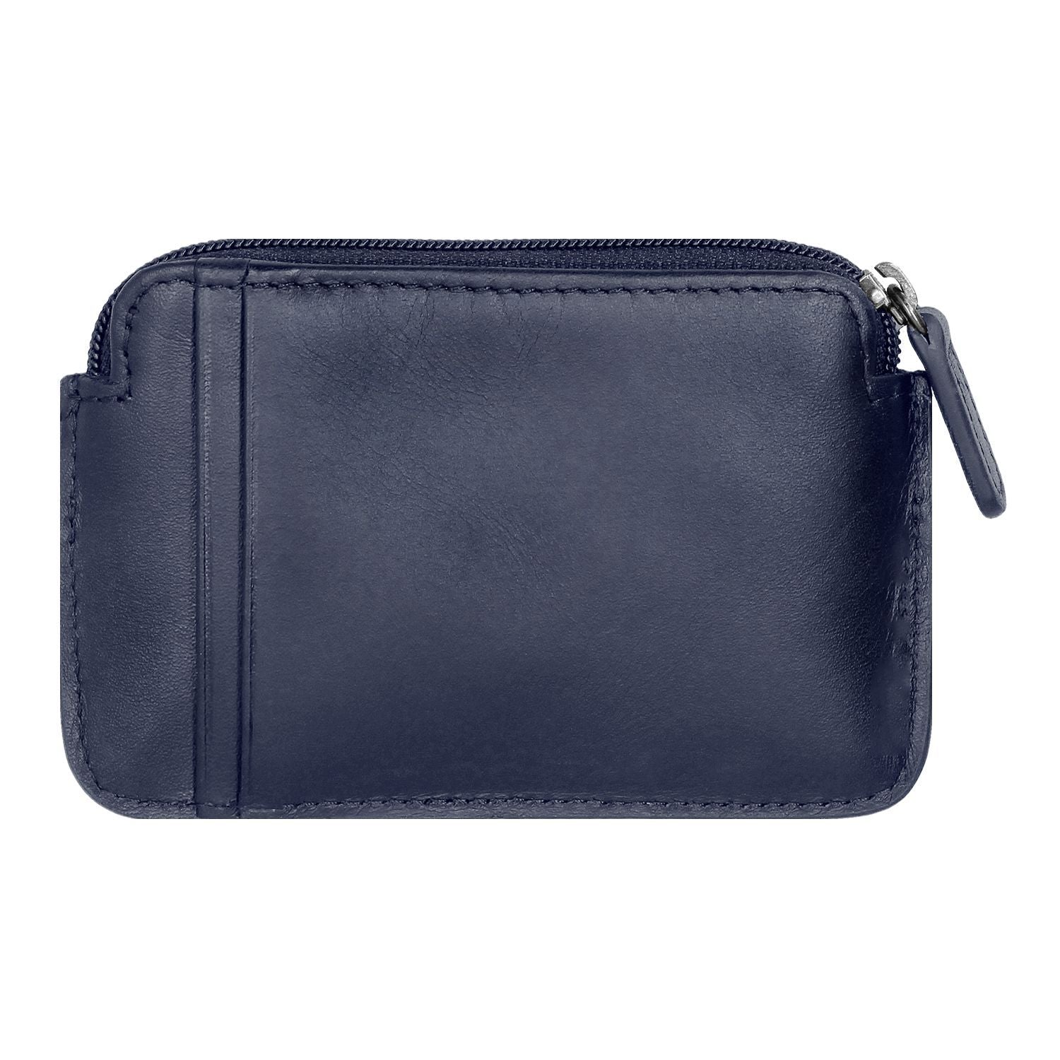 Crossing Infinite Leather Key Coin Pouch With Card Slots RFID - Blue