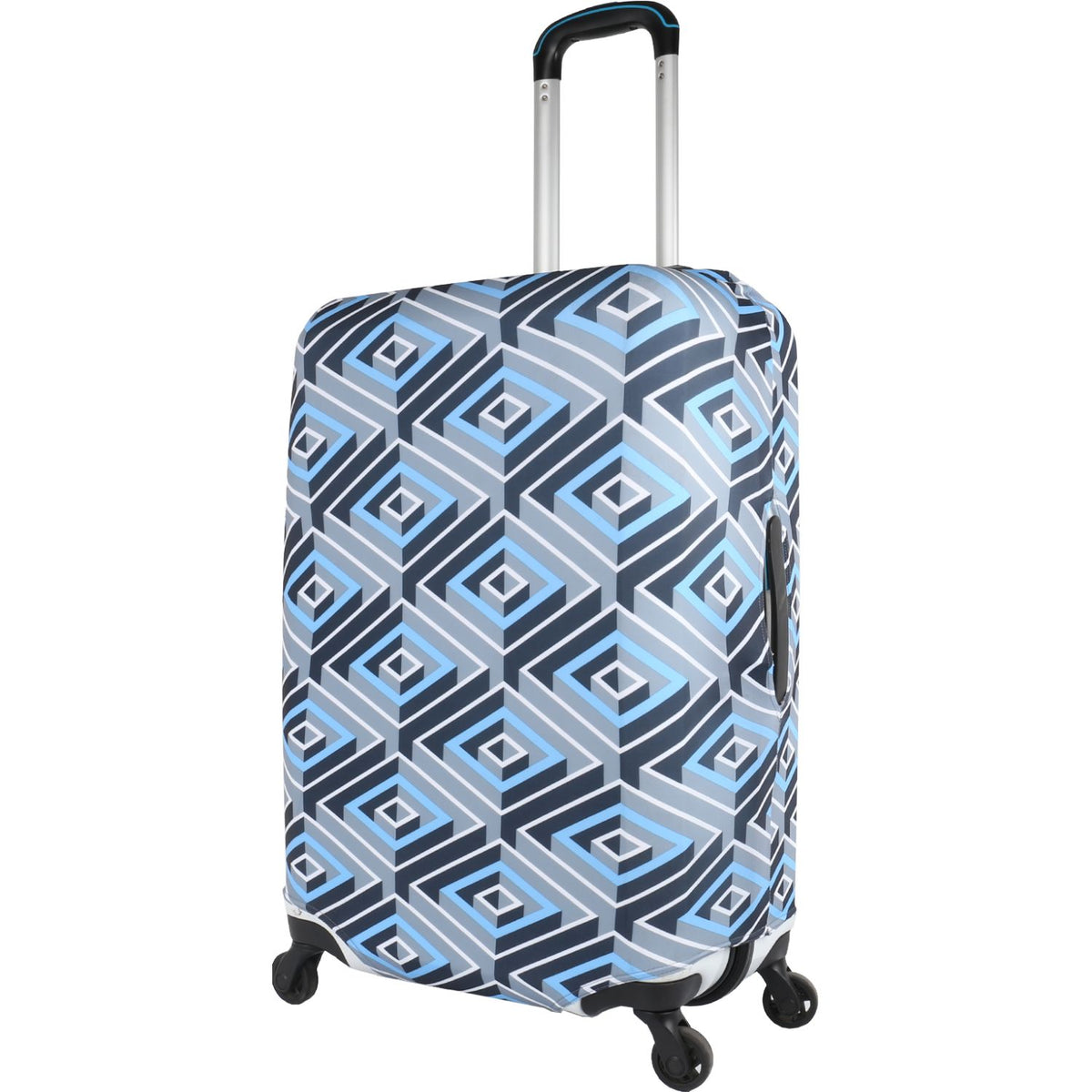 Crossing Luggage Cover Large - Geometric Square Pattern (26