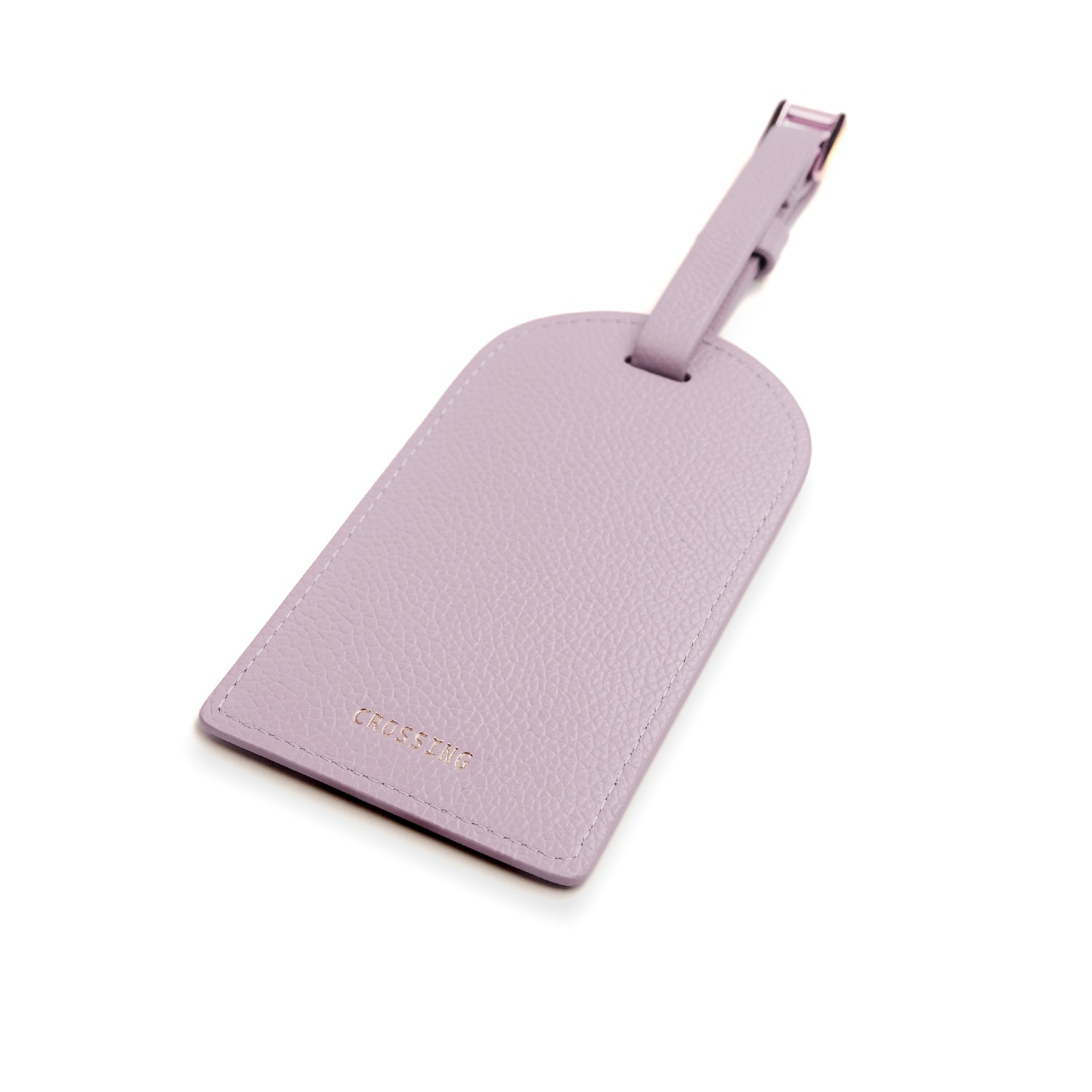 Crossing Milano Leather Luggage Tag - Lavender