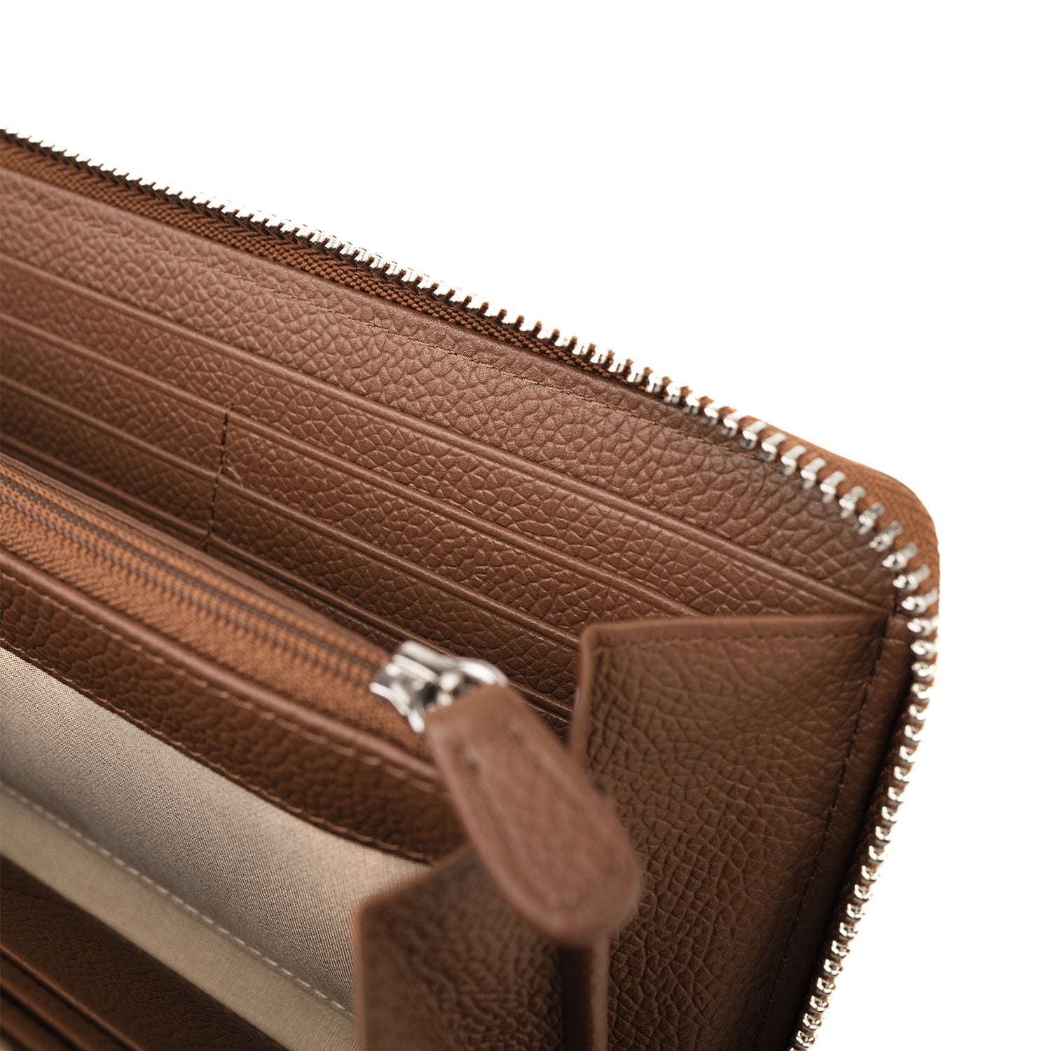 Crossing Milano Long Zip Wallet RFID - Barcoss Brown