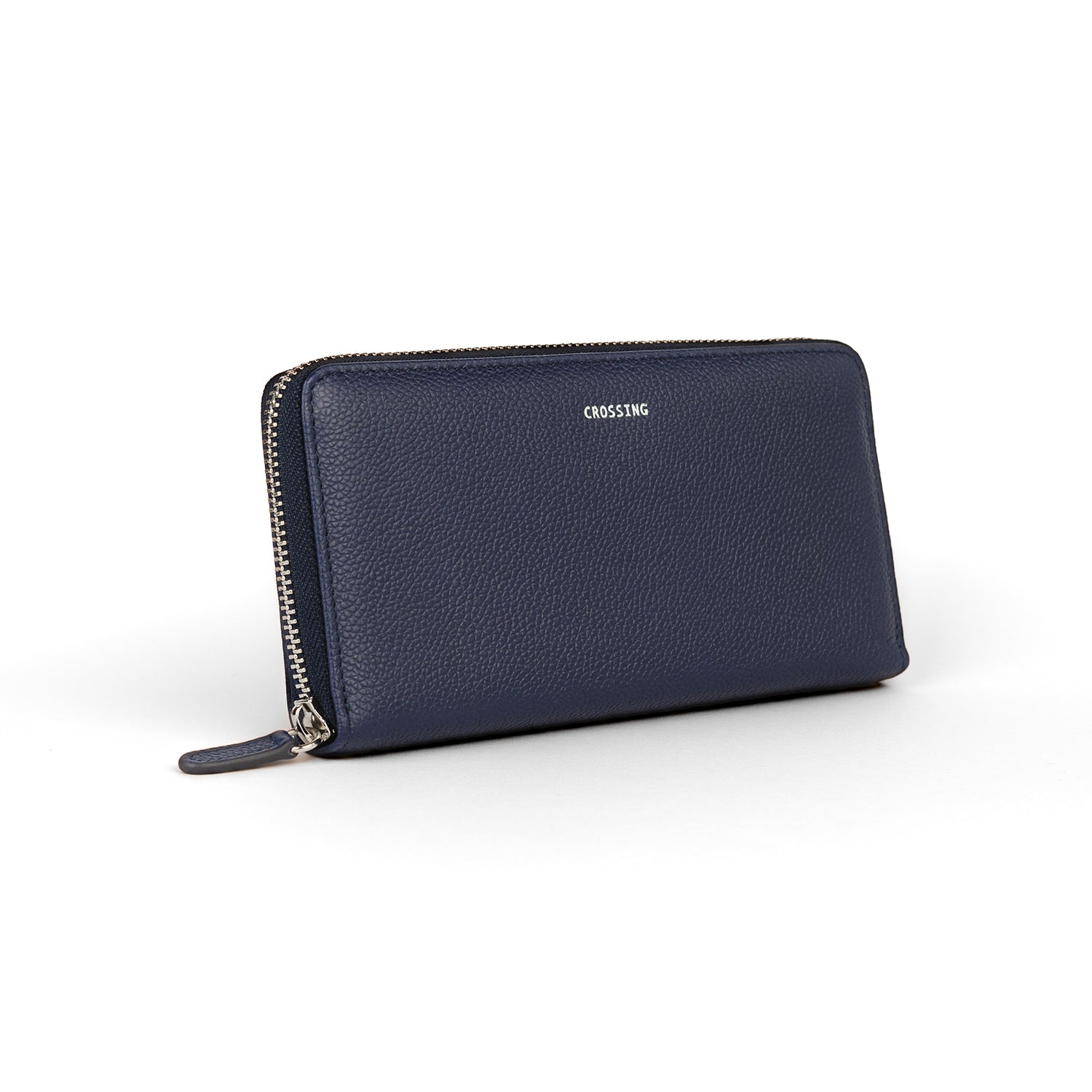 Crossing Milano Long Zip Wallet RFID - Barcoss Navy