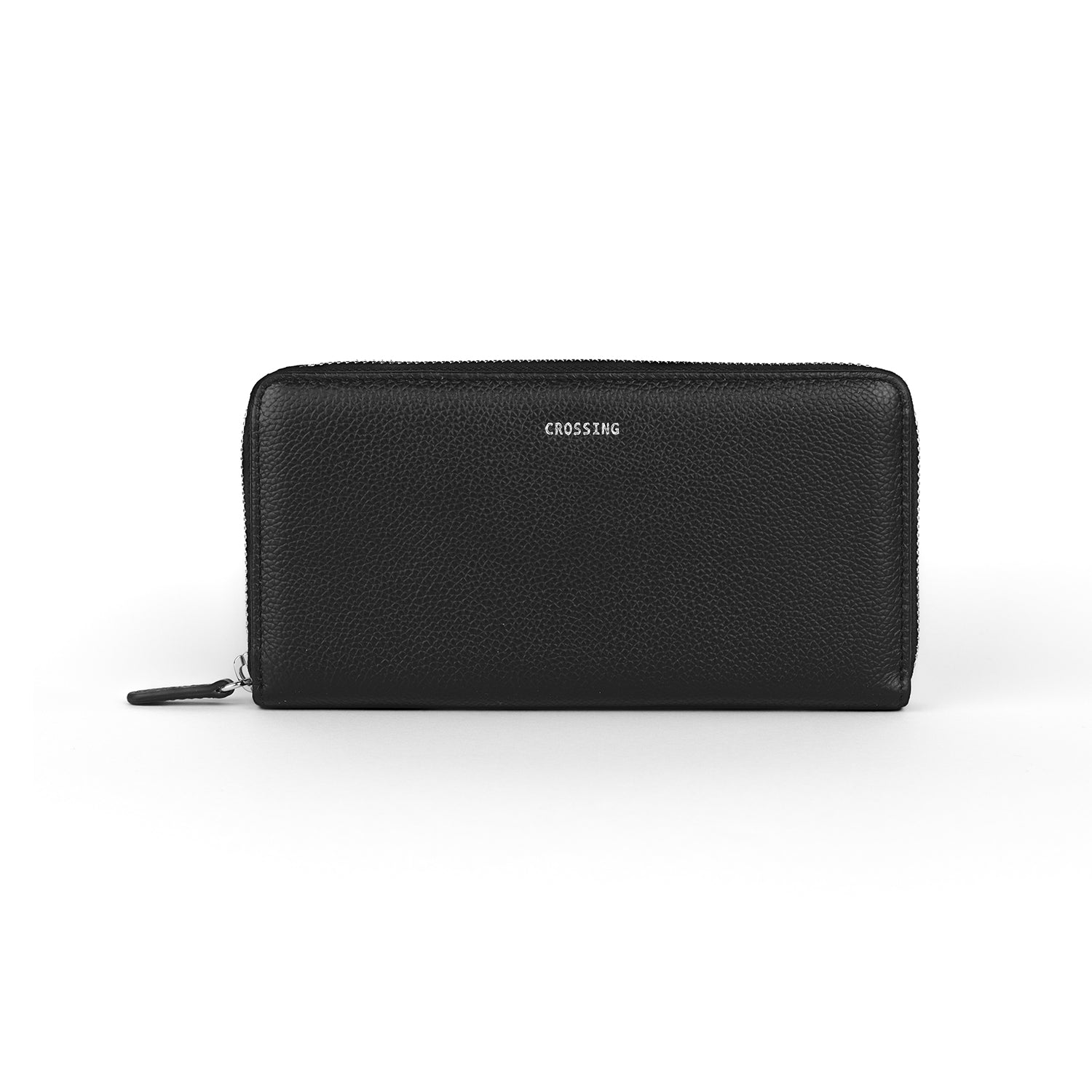 Crossing Milano Long Zip Wallet RFID - Black