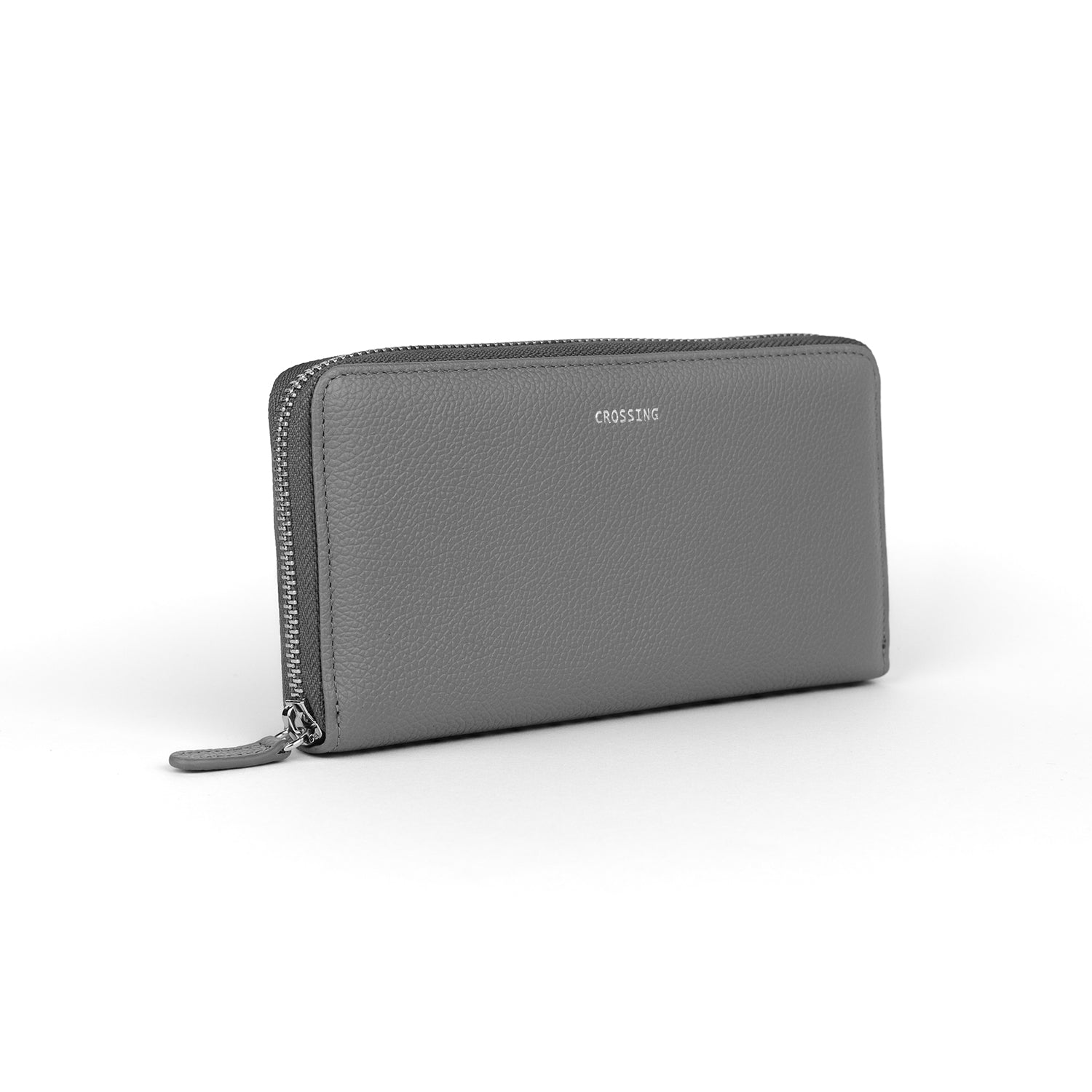 Crossing Milano Long Zip Wallet RFID - Grey