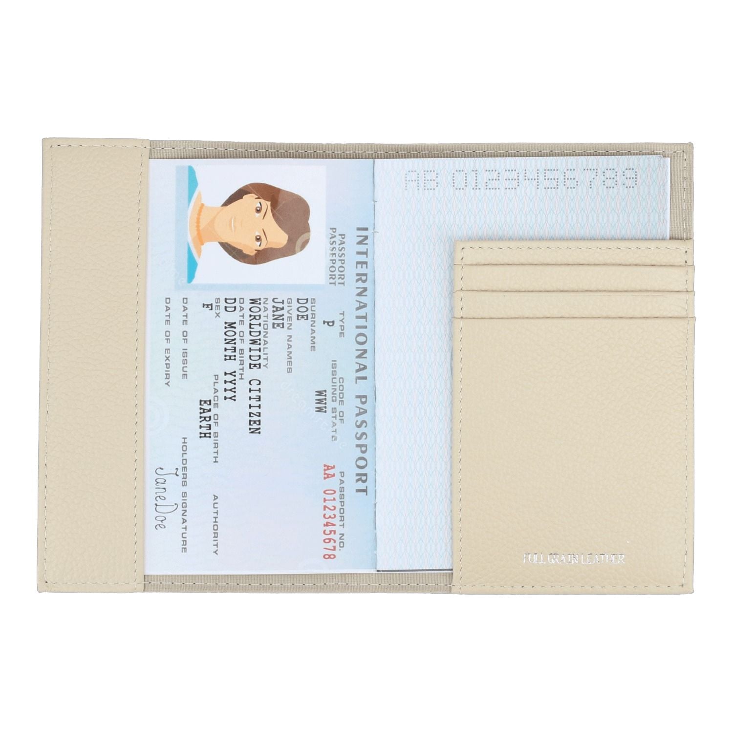 Crossing Milano Passport Holder Rfid - New Sand