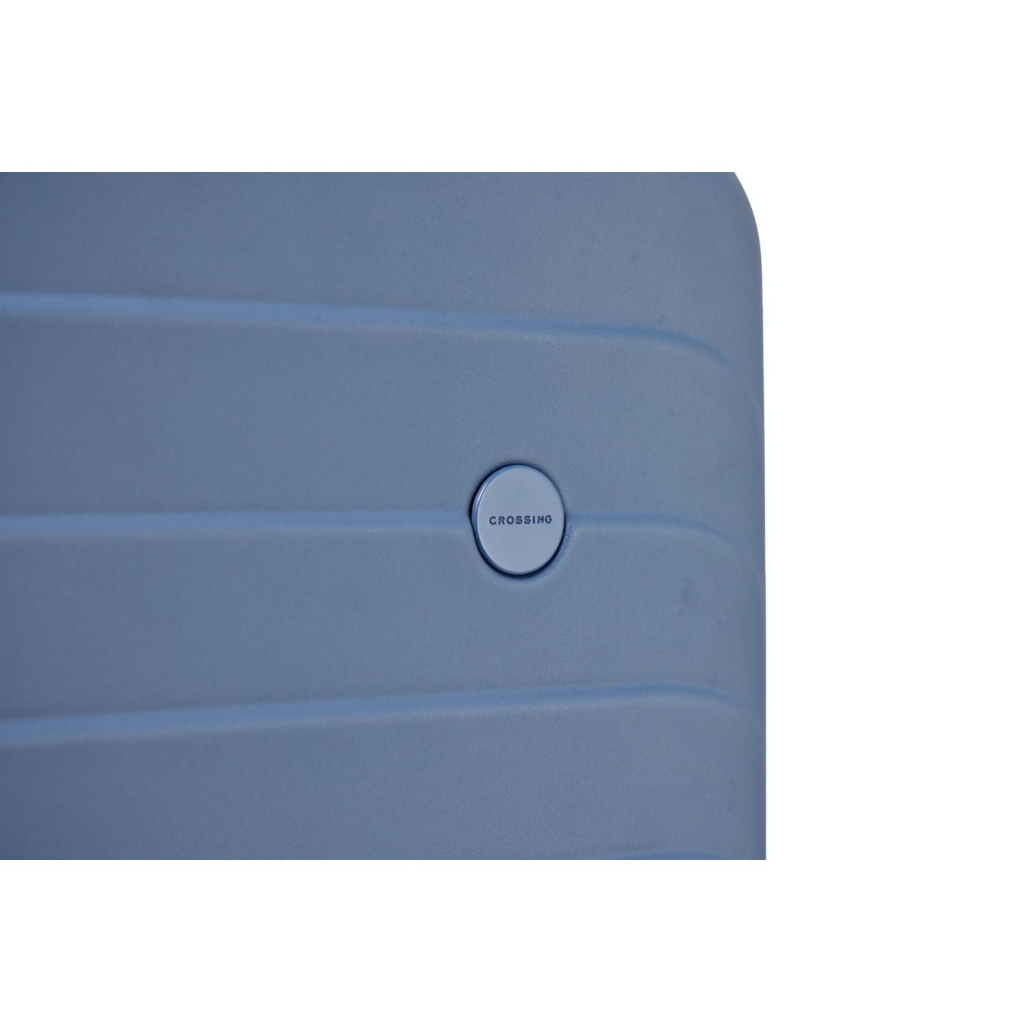 Crossing Ori Collapsible Polycarbonate 26" Medium Luggage - Pewter Blue