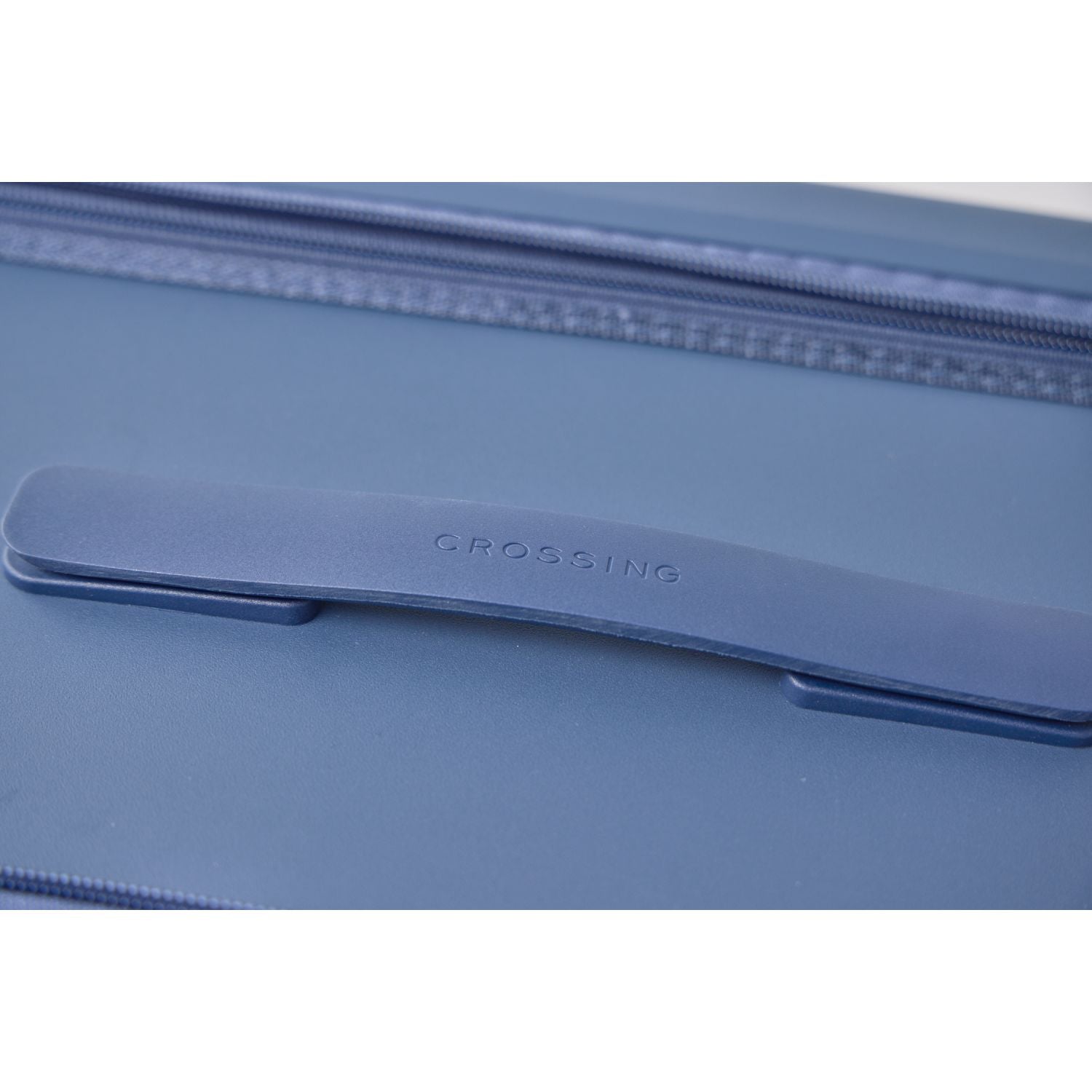 Crossing Ori Collapsible Polycarbonate 26" Medium Luggage - Pewter Blue