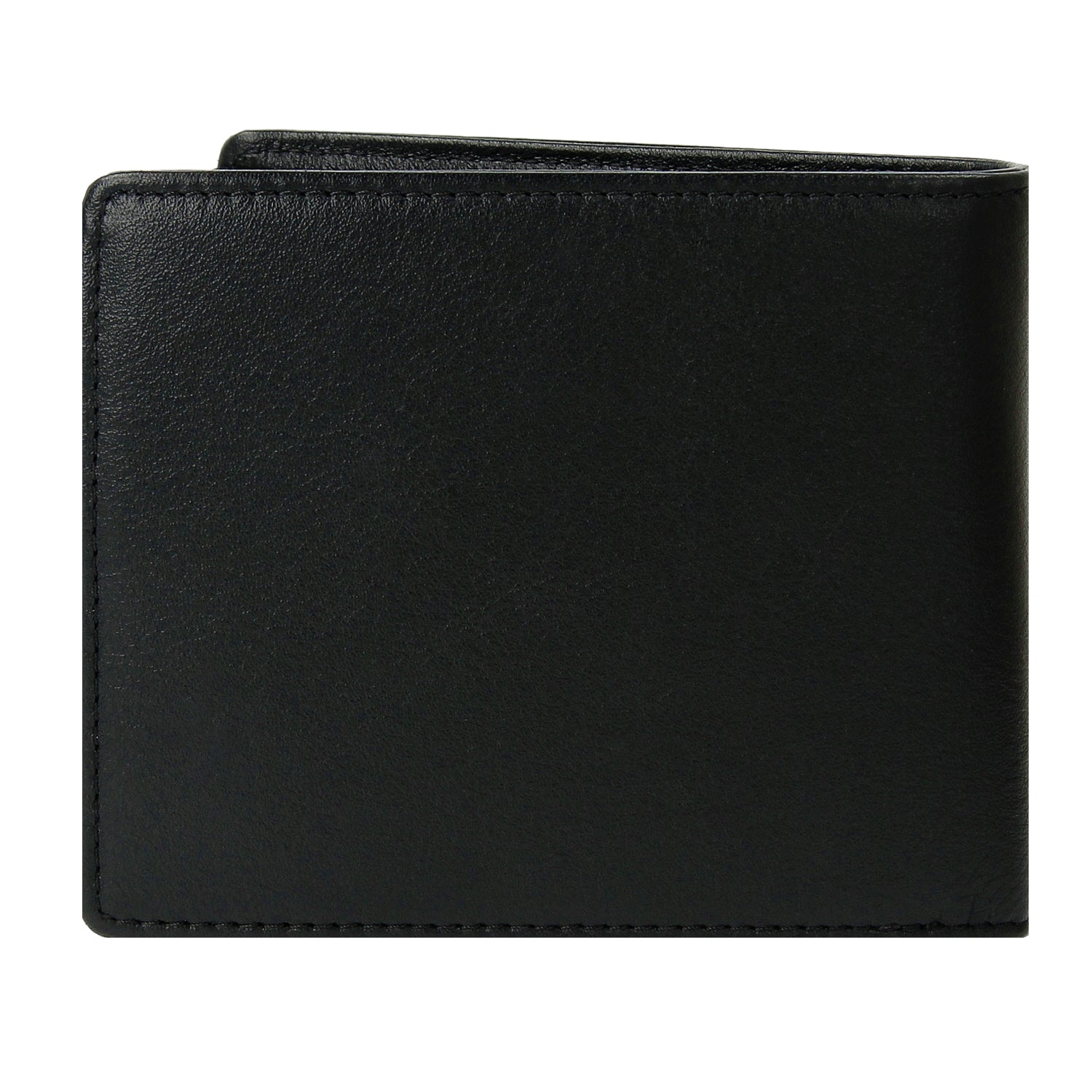 Crossing Prime Bi-Fold Nappa Leather Wallet With Flap And Coin Pouch - Black