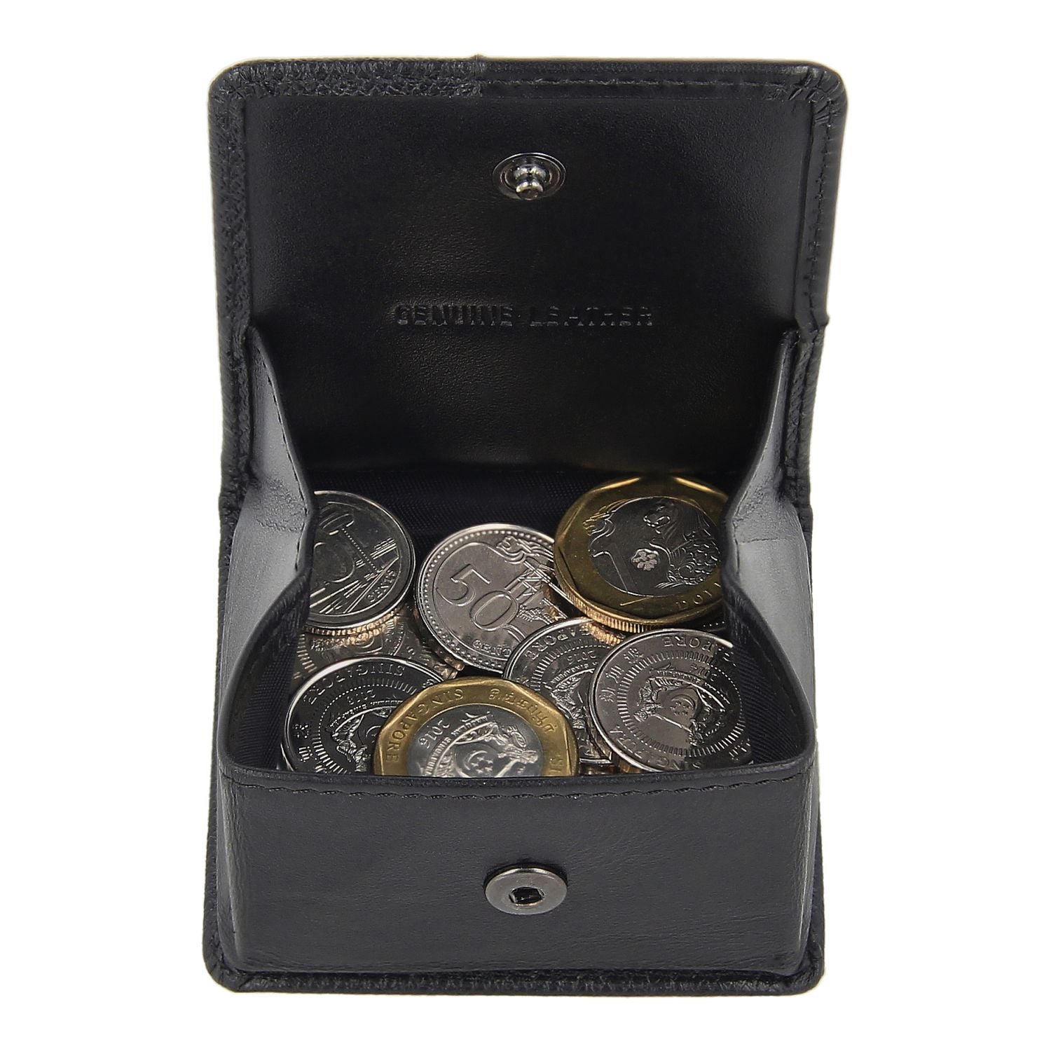 Crossing Riforma Leather Coin Pouch - Black