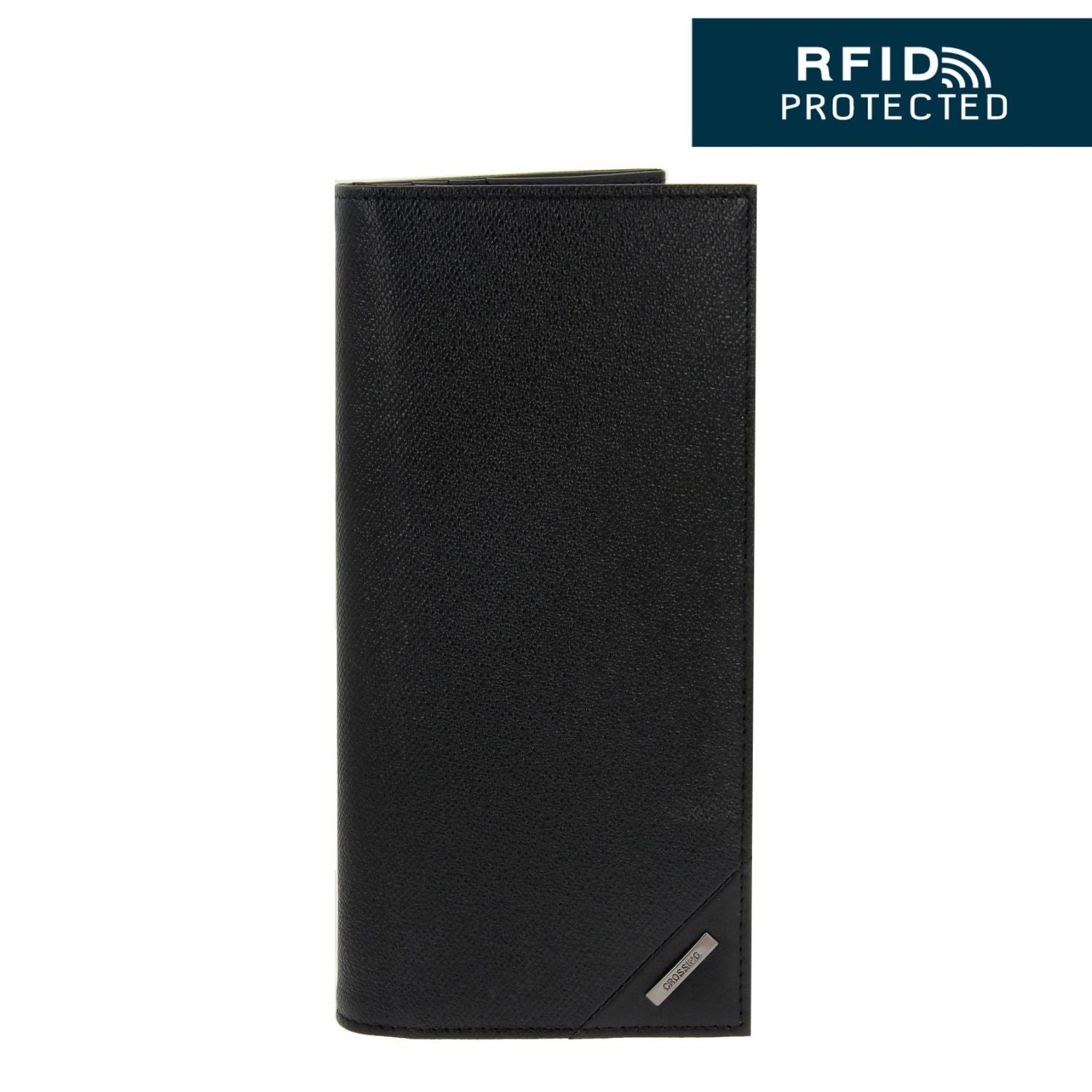 Crossing Riforma Long Leather Wallet RFID - Black