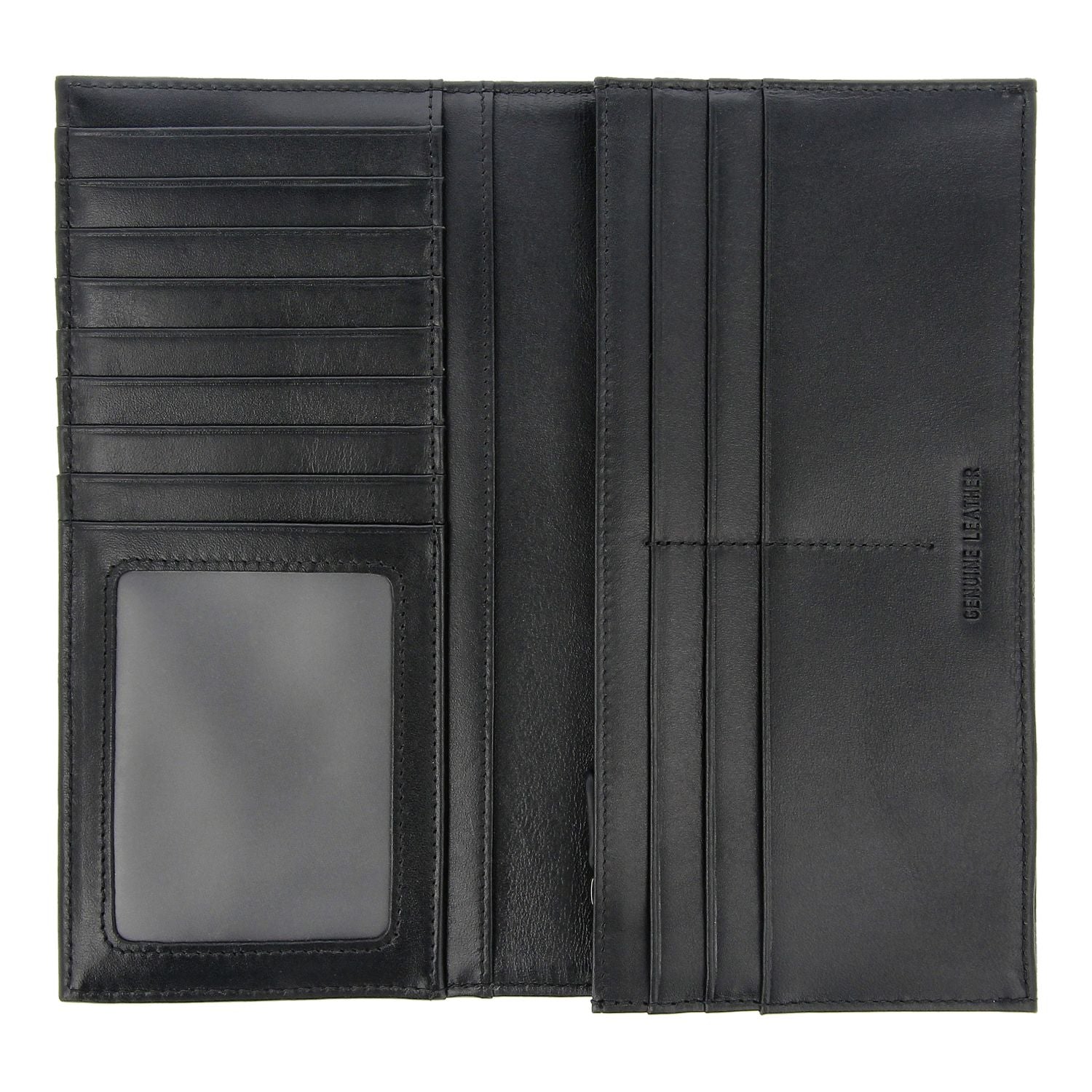 Crossing Riforma Long Leather Wallet RFID - Black