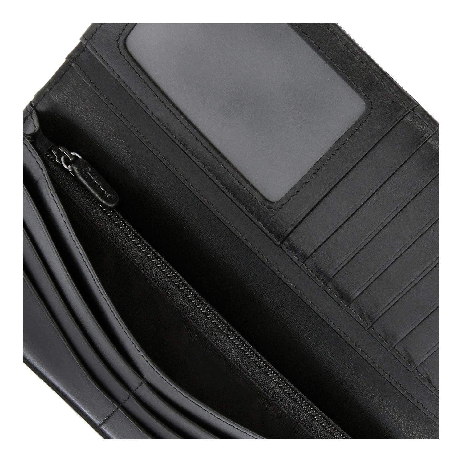Crossing Riforma Long Leather Wallet RFID - Black