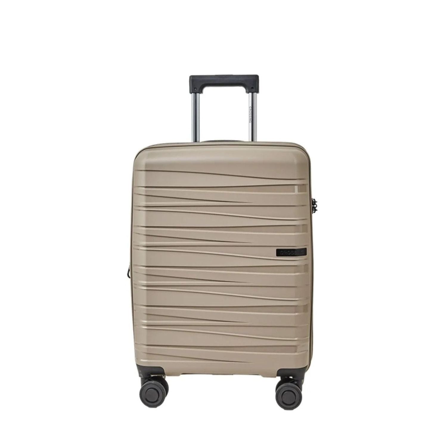 Crossing Supra Polypropylene Expandable 20" Carry On Luggage Spinner - Taupe