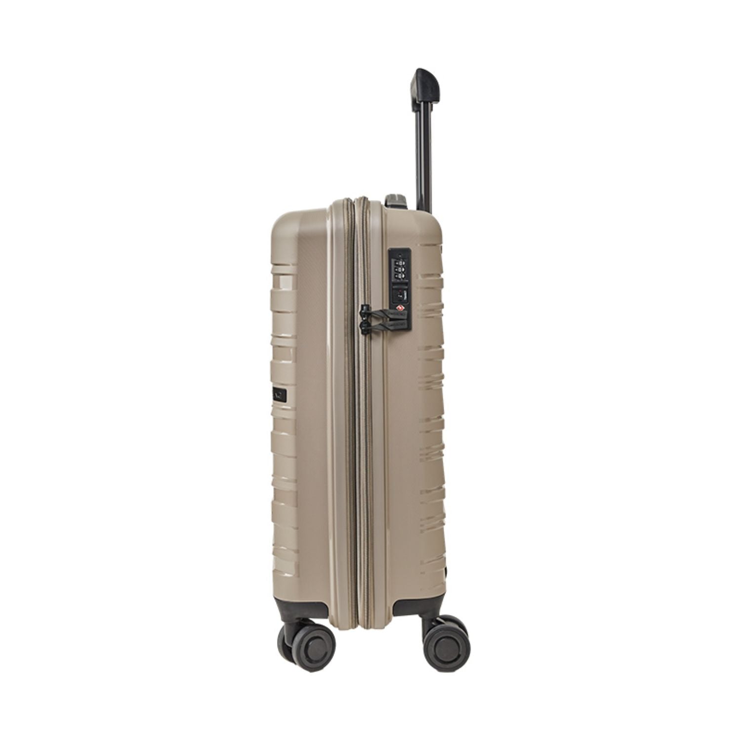 Crossing Supra Polypropylene Expandable 20" Carry On Luggage Spinner - Taupe